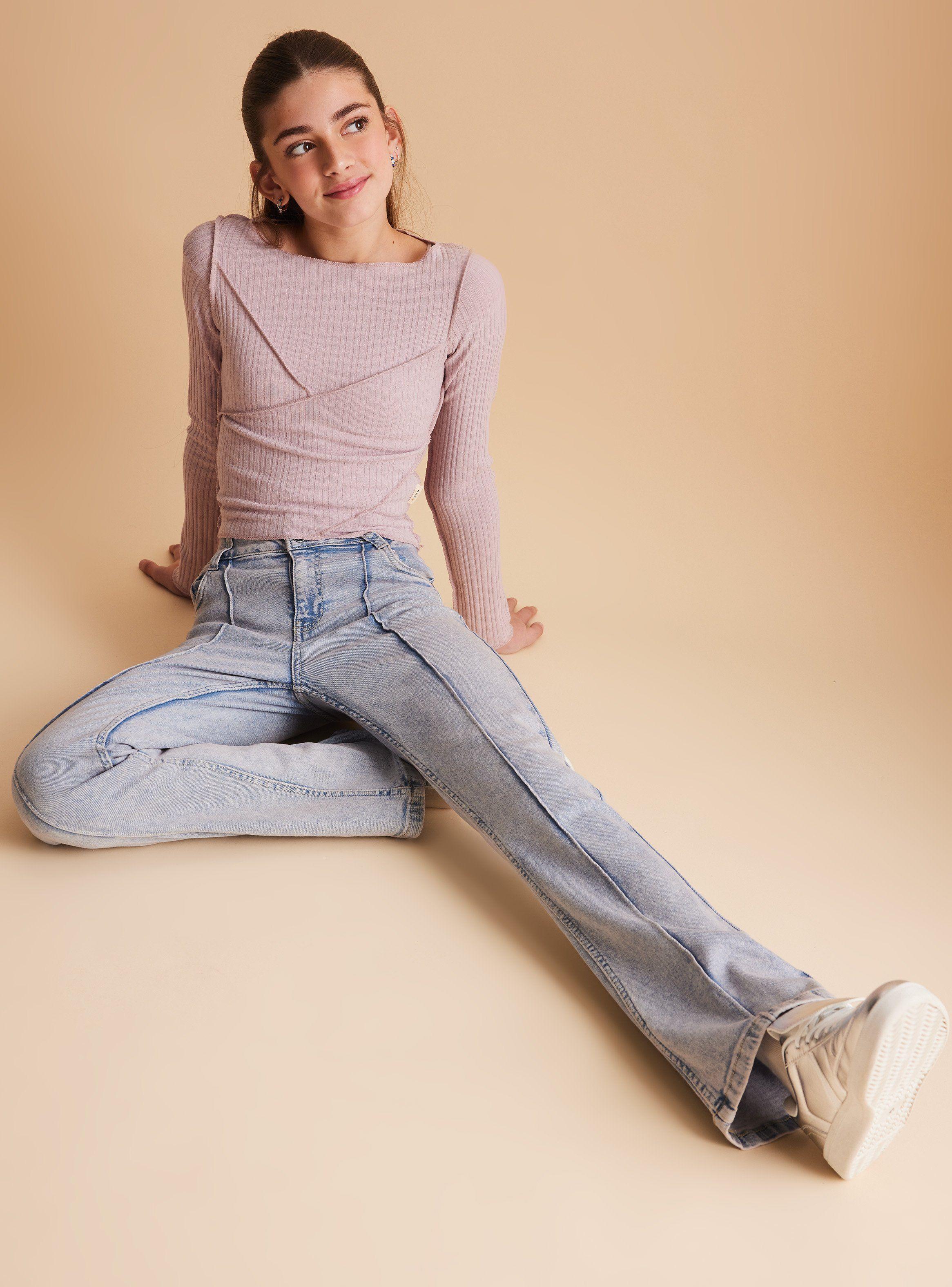 Jeans Flare Dirty Wash-0