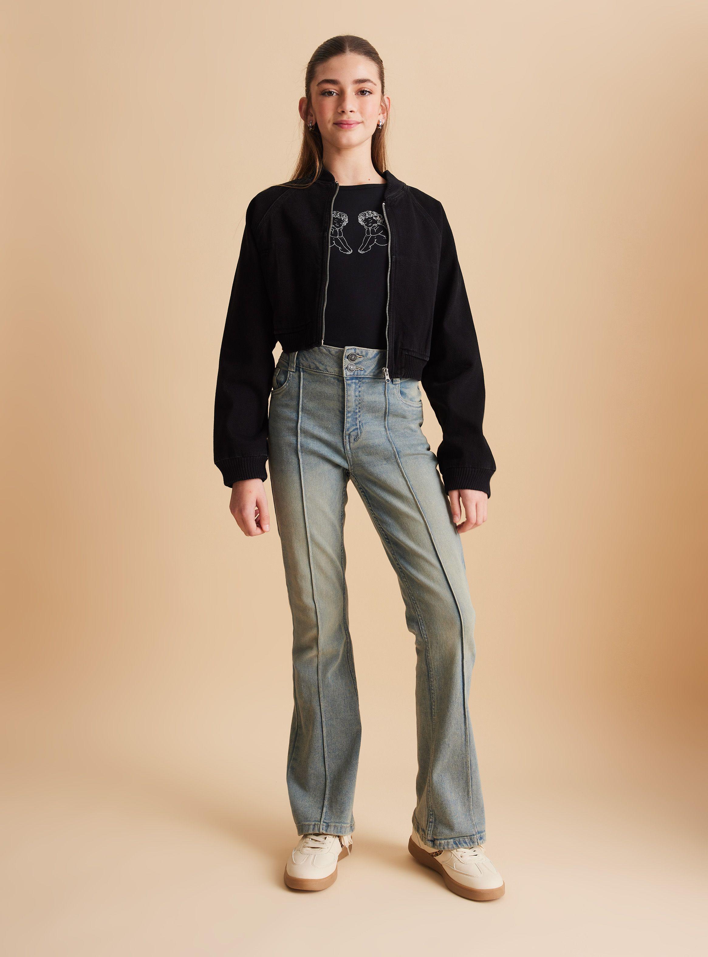 Jeans Flare Dirty Wash-0