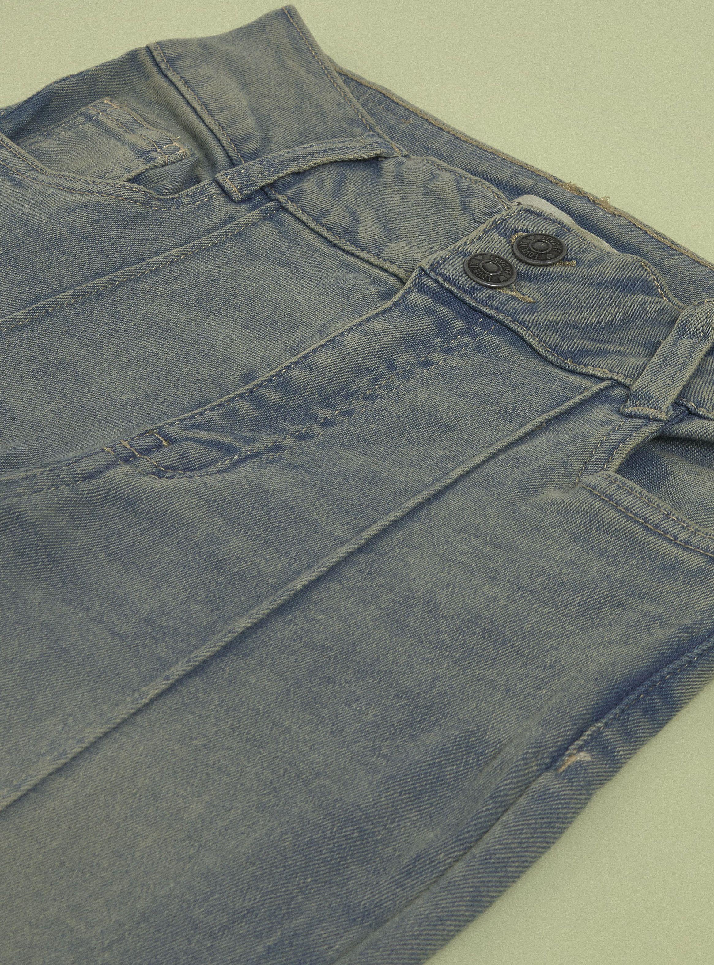 Jeans Flare Dirty Wash-3