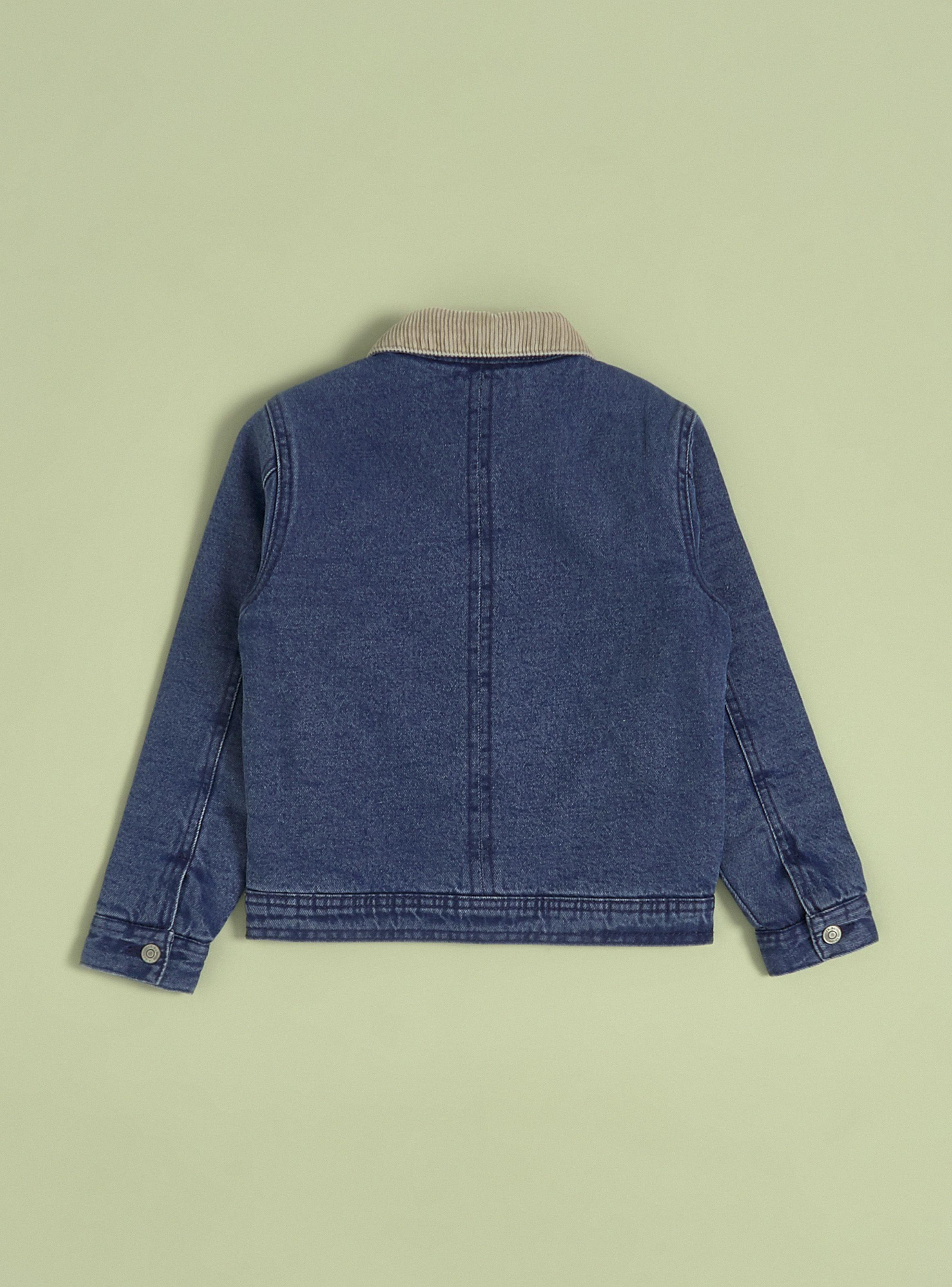 Chaqueta Denim Cuello Cotelé-3