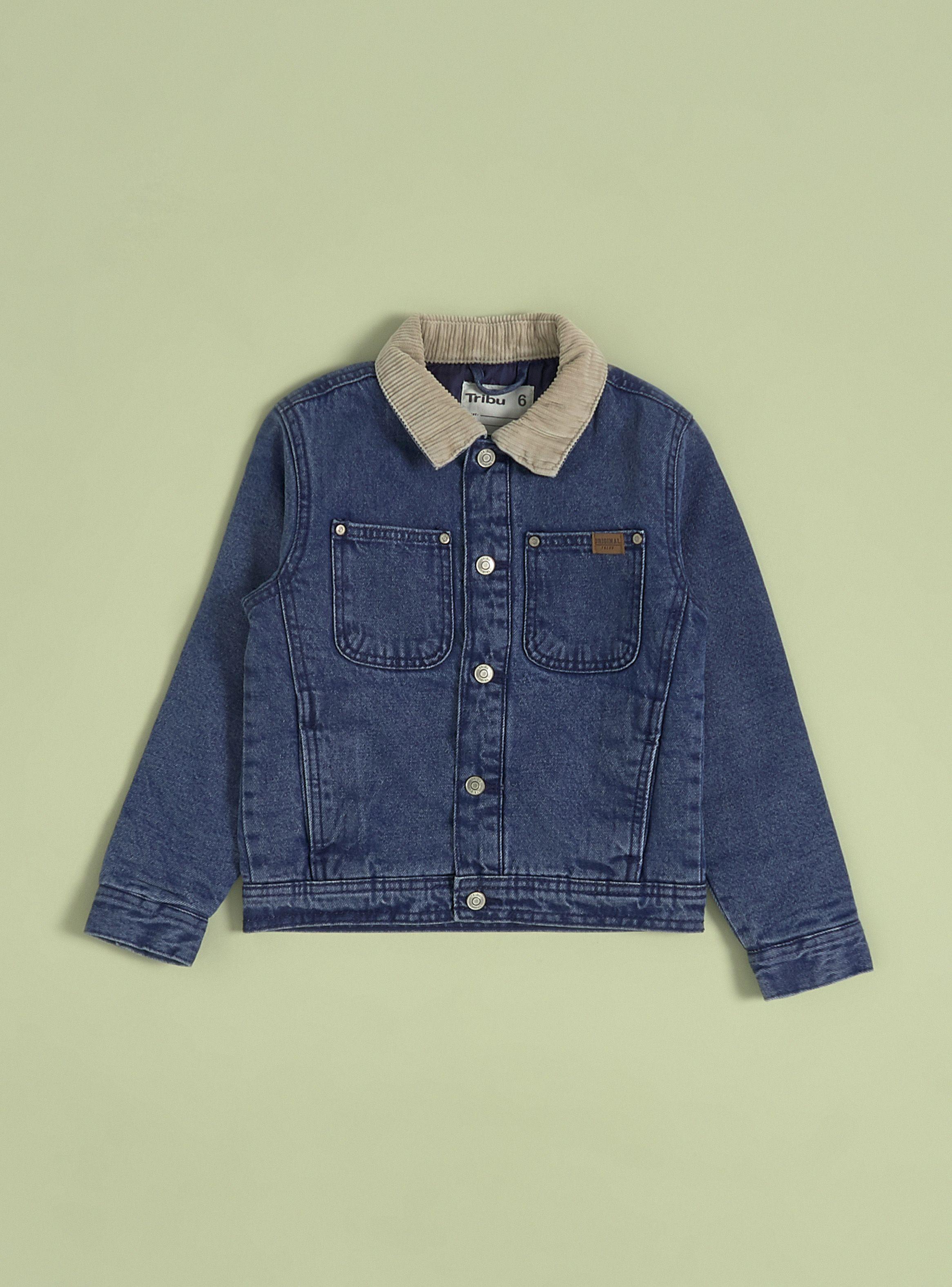 Chaqueta Denim Cuello Cotelé-2