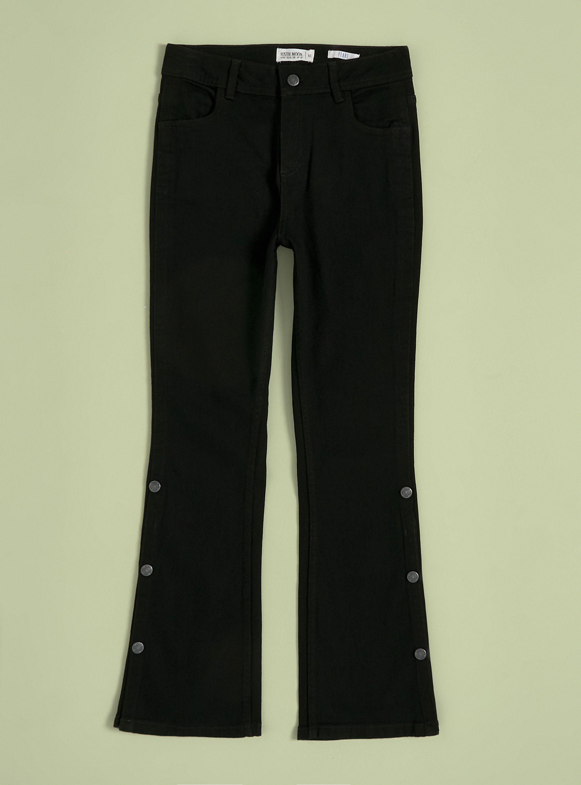 Jeans Flare con Snaps Button-2