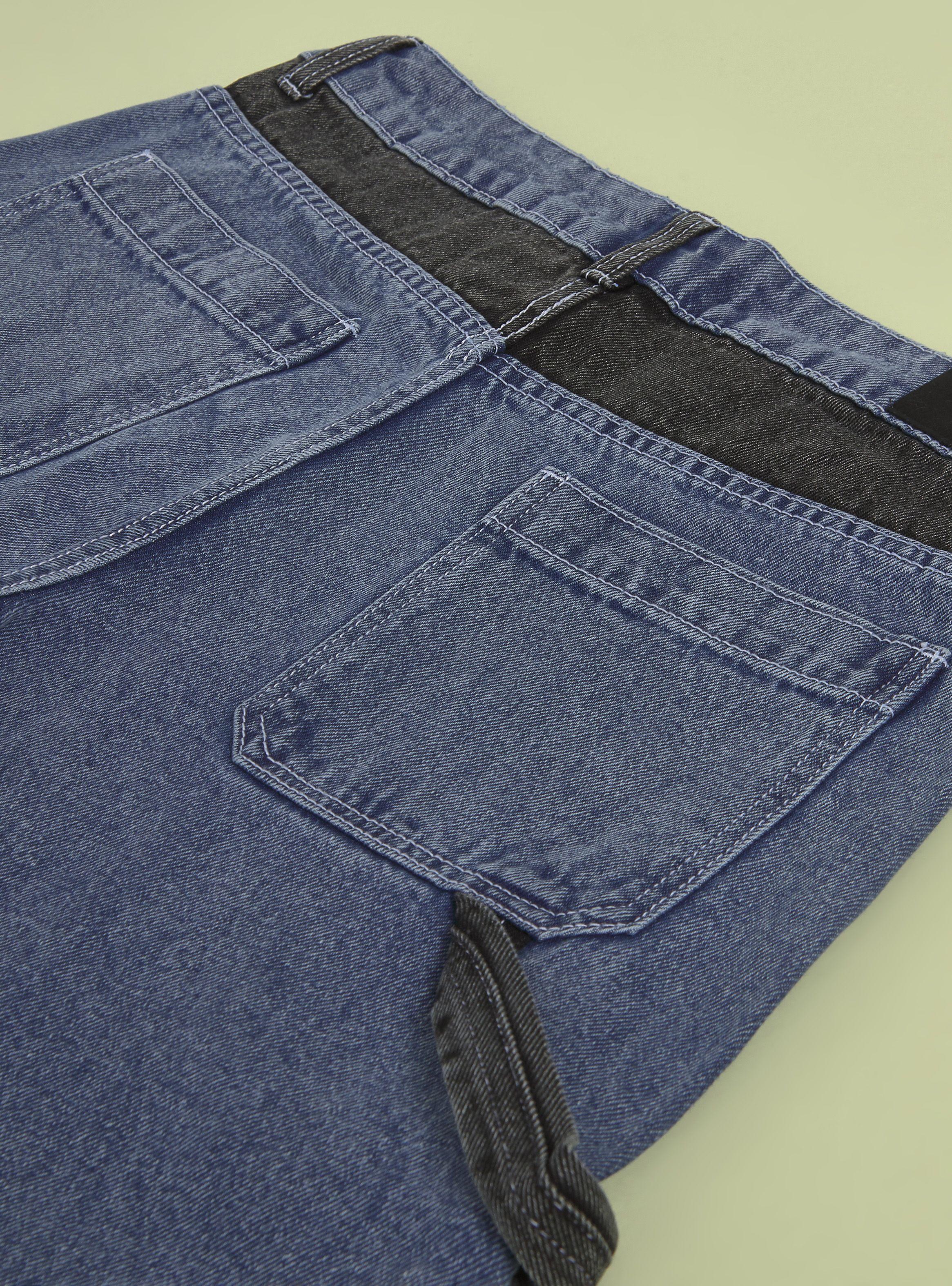 Jeans con Bolsillo Bi Color-4