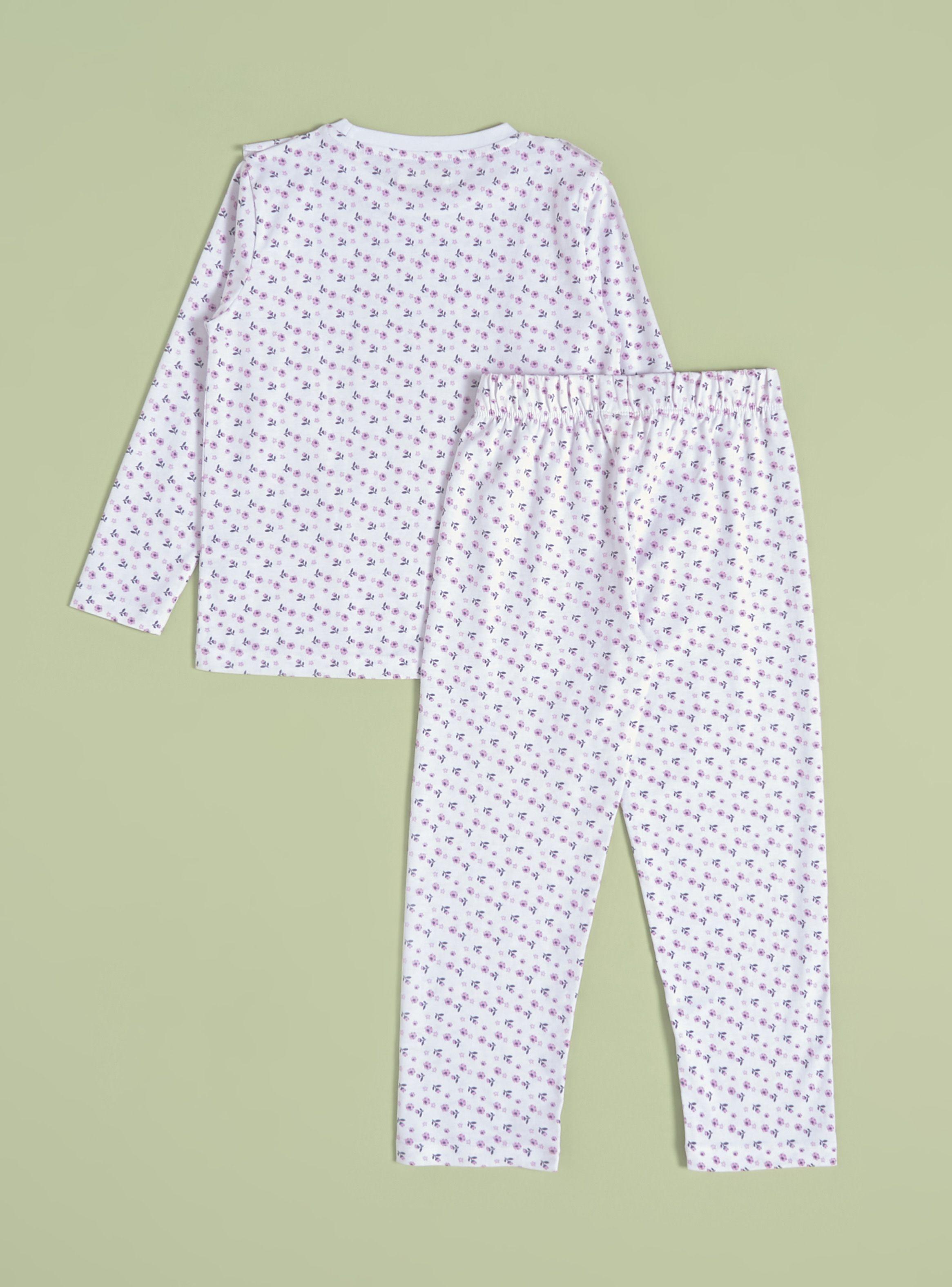 Pijama Full Print Flores,Vuelos Delanteros-1
