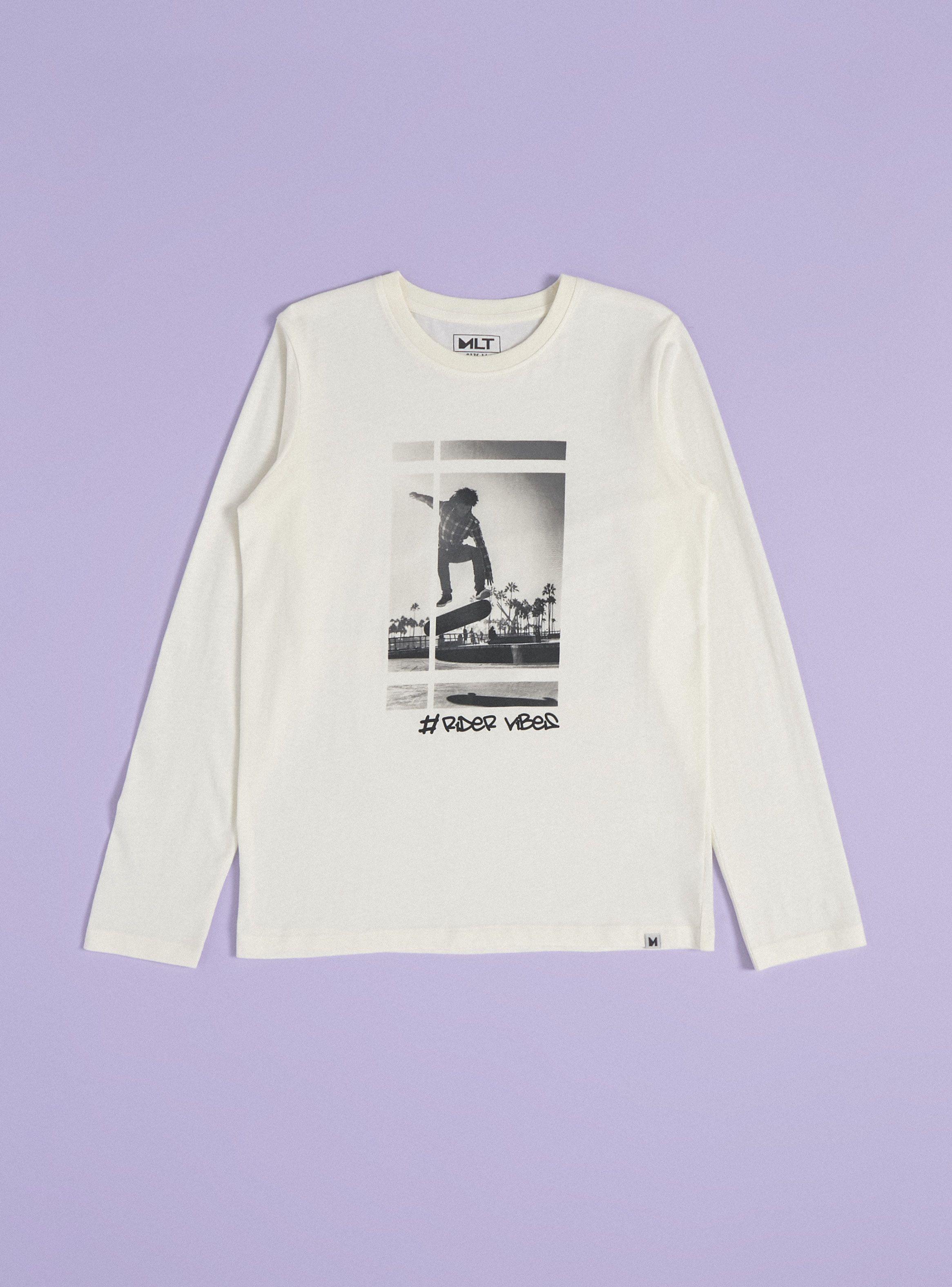 Polera Manga Larga Foto Print-2