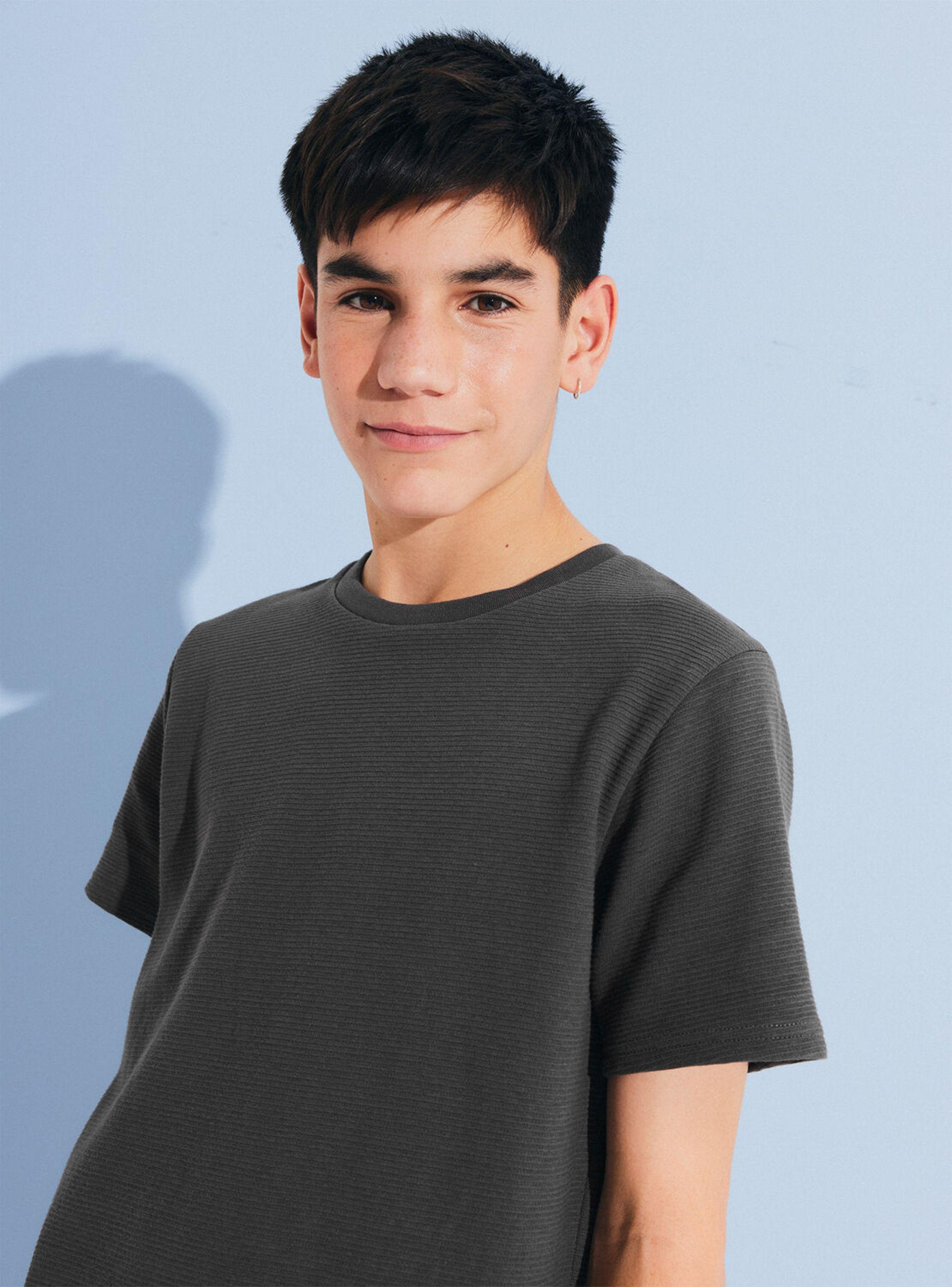 Polera Manga Corta Textura-1