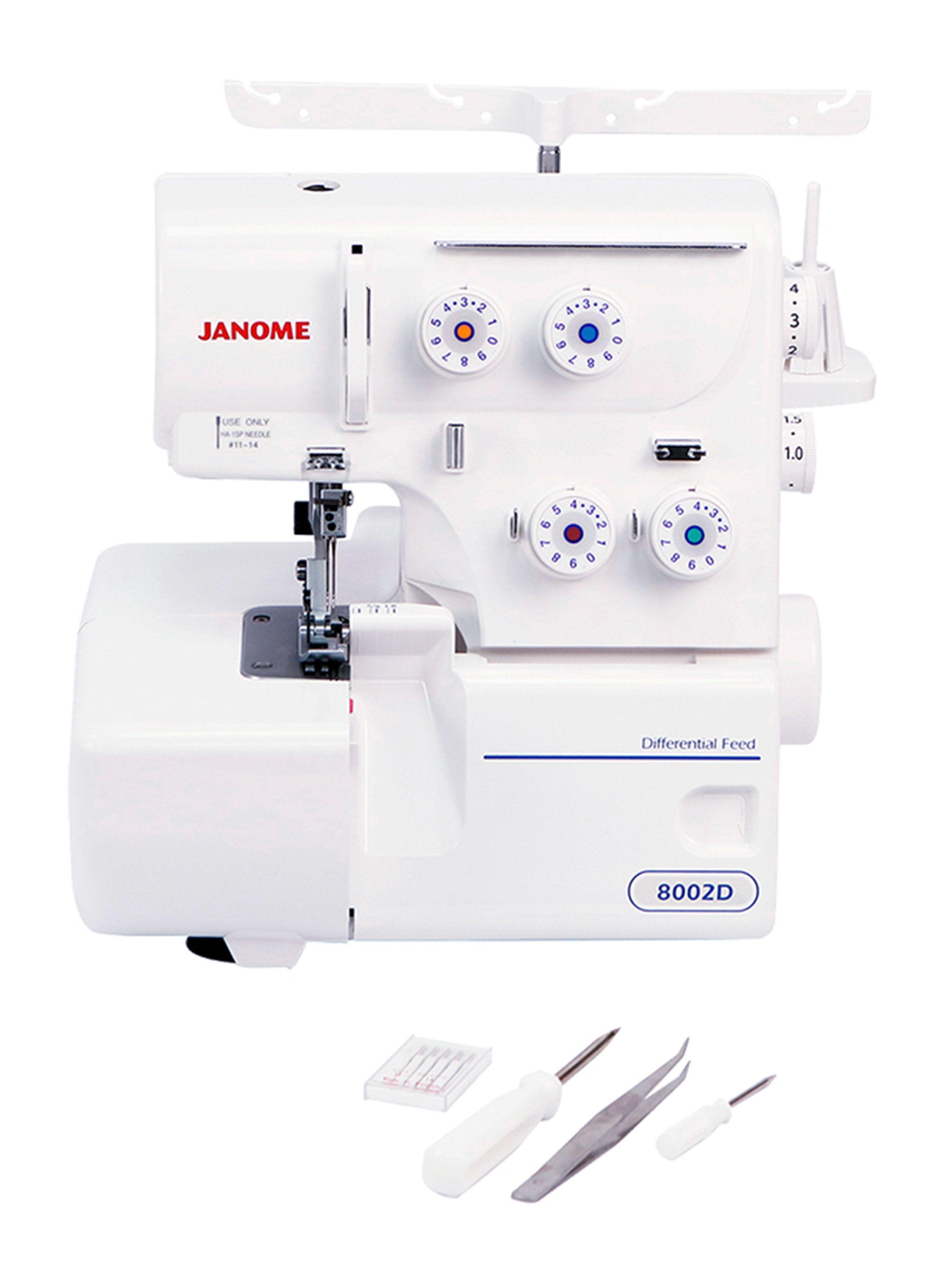 Máquina de Coser Easy Jeans Plus + Máquina Overlock 8002D-5