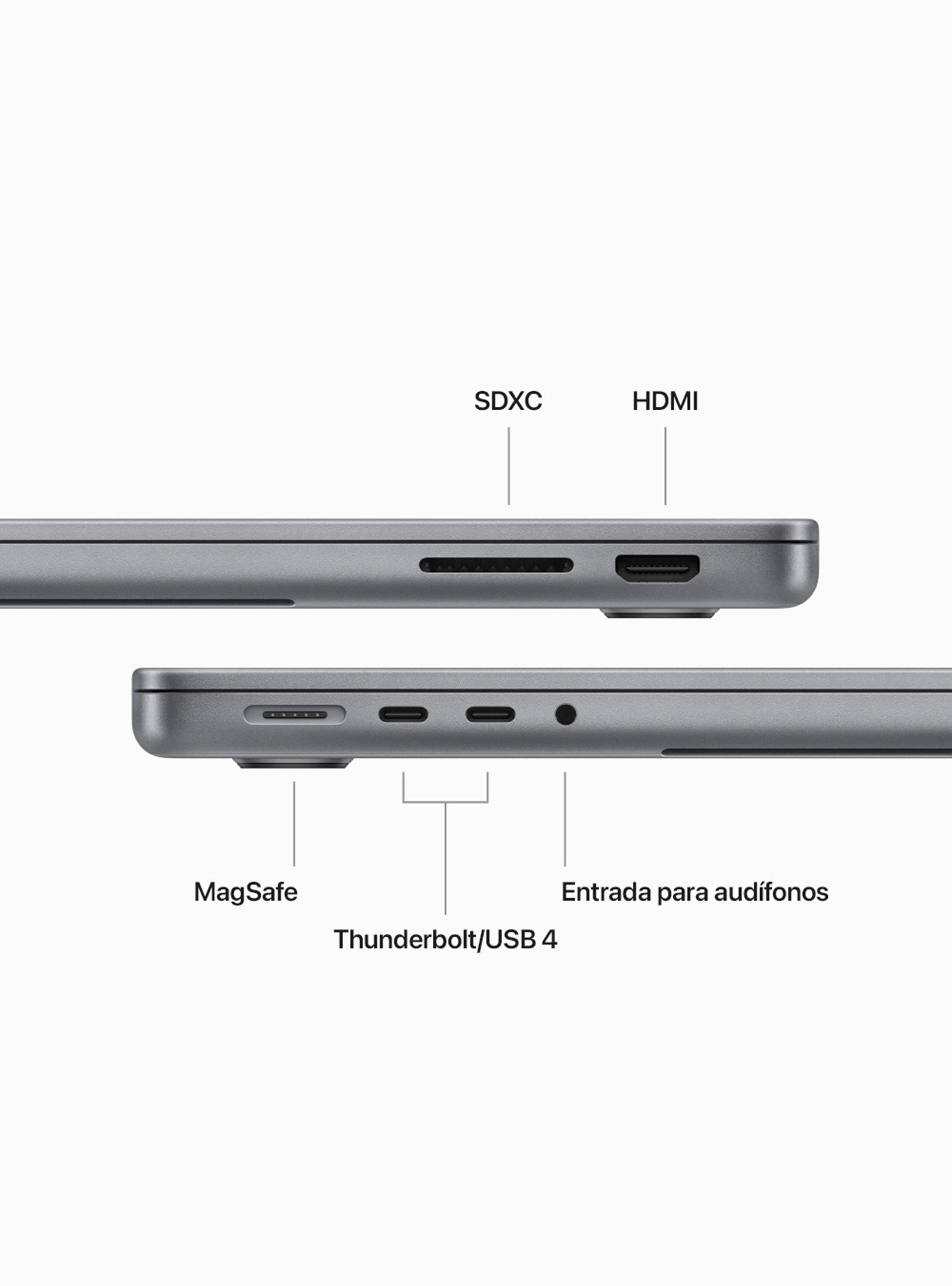 Apple MacBook Pro 14 Chip M3 Gris Espacial-7