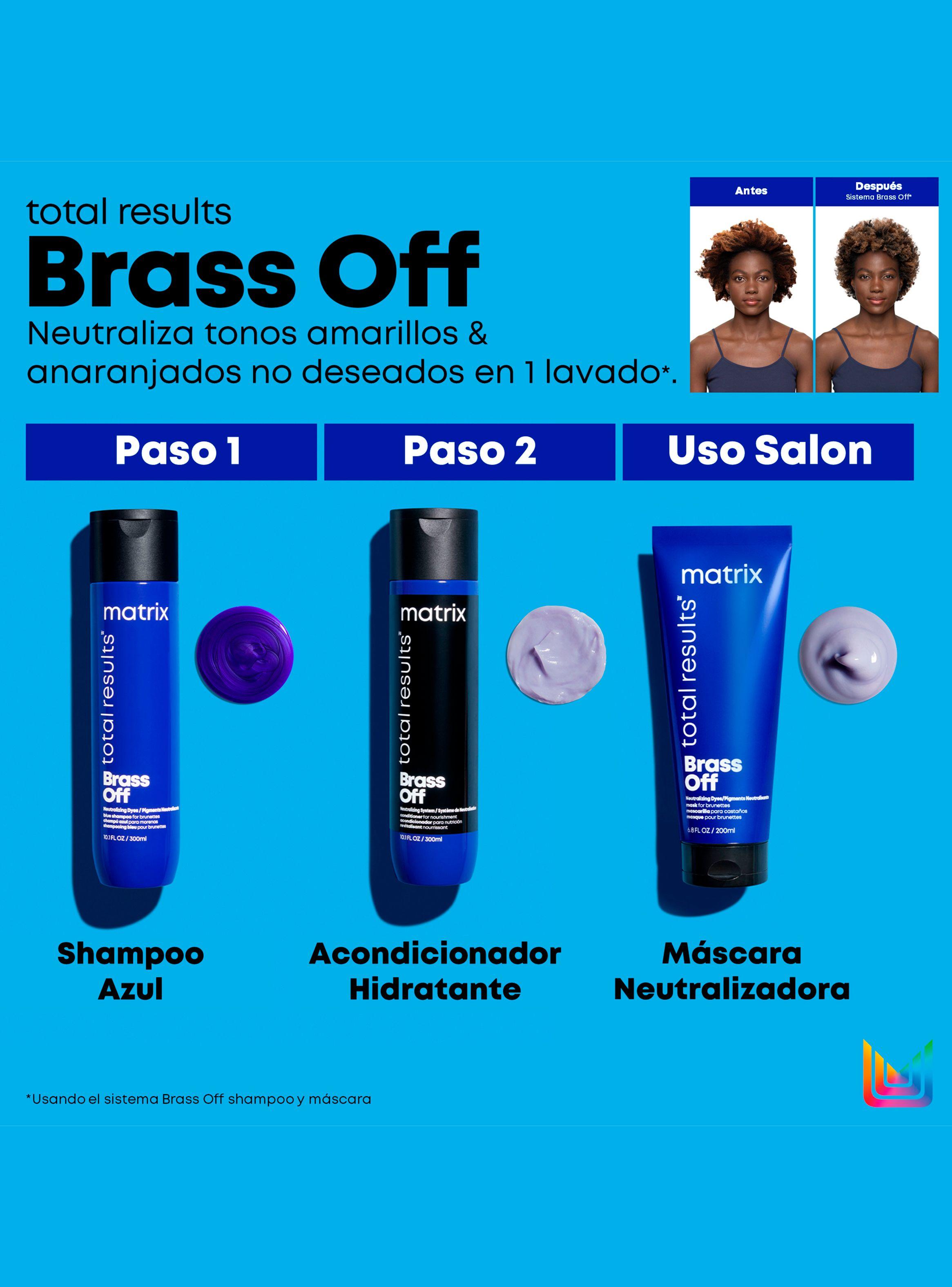 Set Neutralización de Tonos Anaranjados Brass Off Shampooo 1000 ml + Acondicionador 1000 ml-6