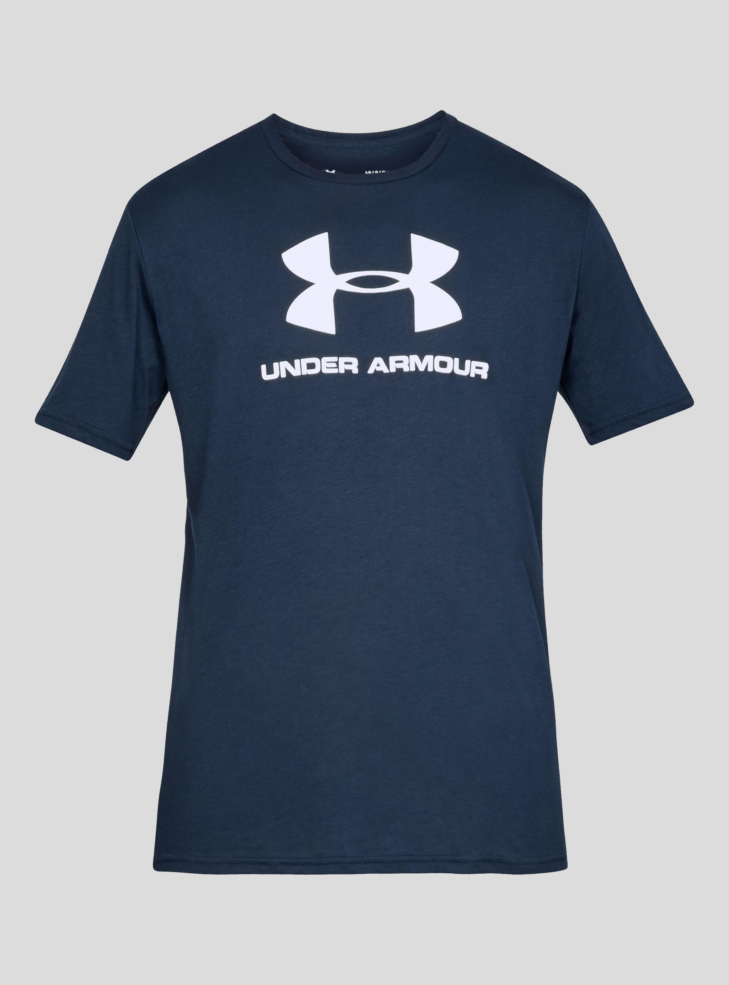Polera Under Armour Sportstyle Logo Hombre Azul Marino-1
