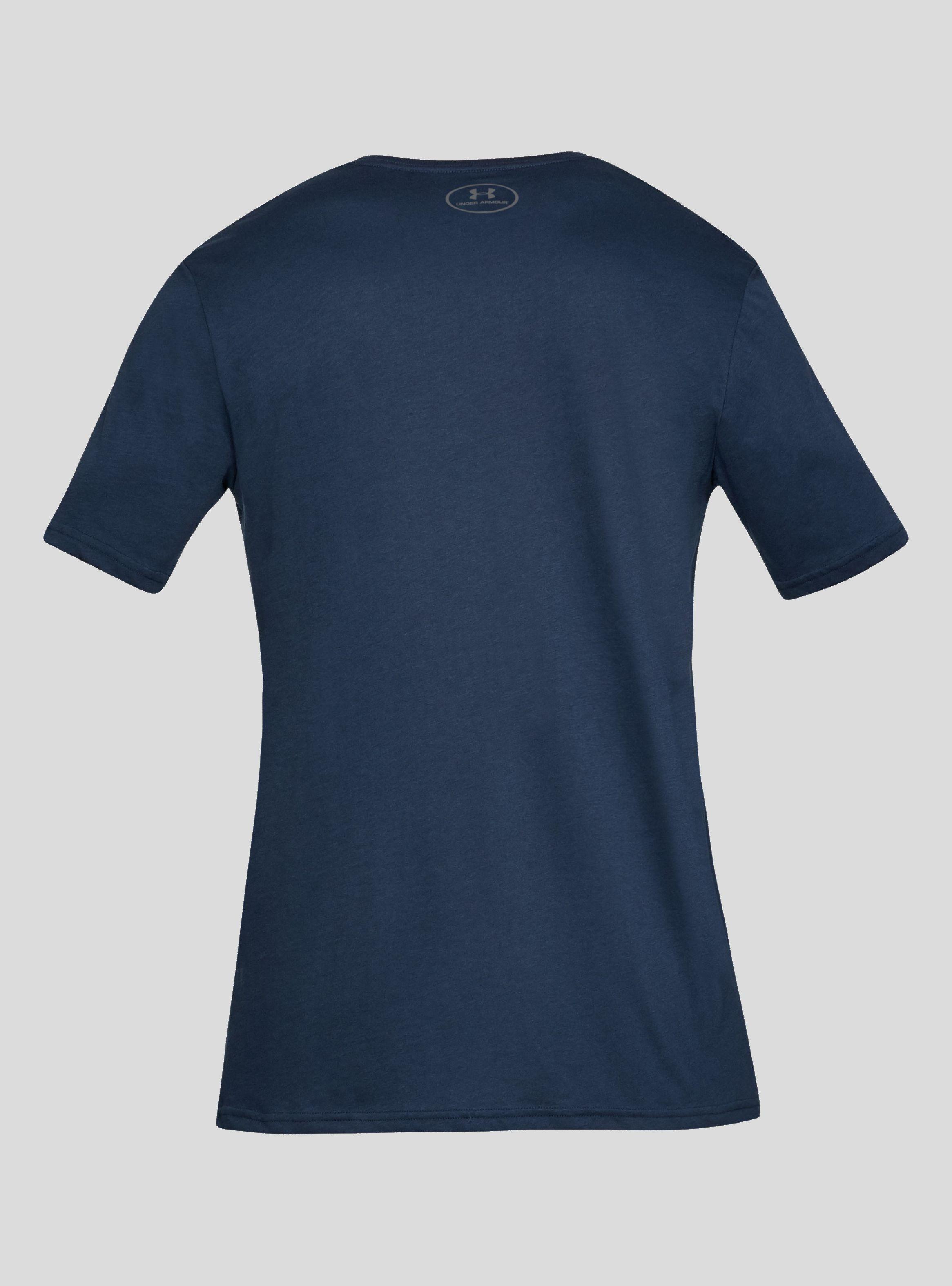 Polera Under Armour Sportstyle Logo Hombre Azul Marino-2