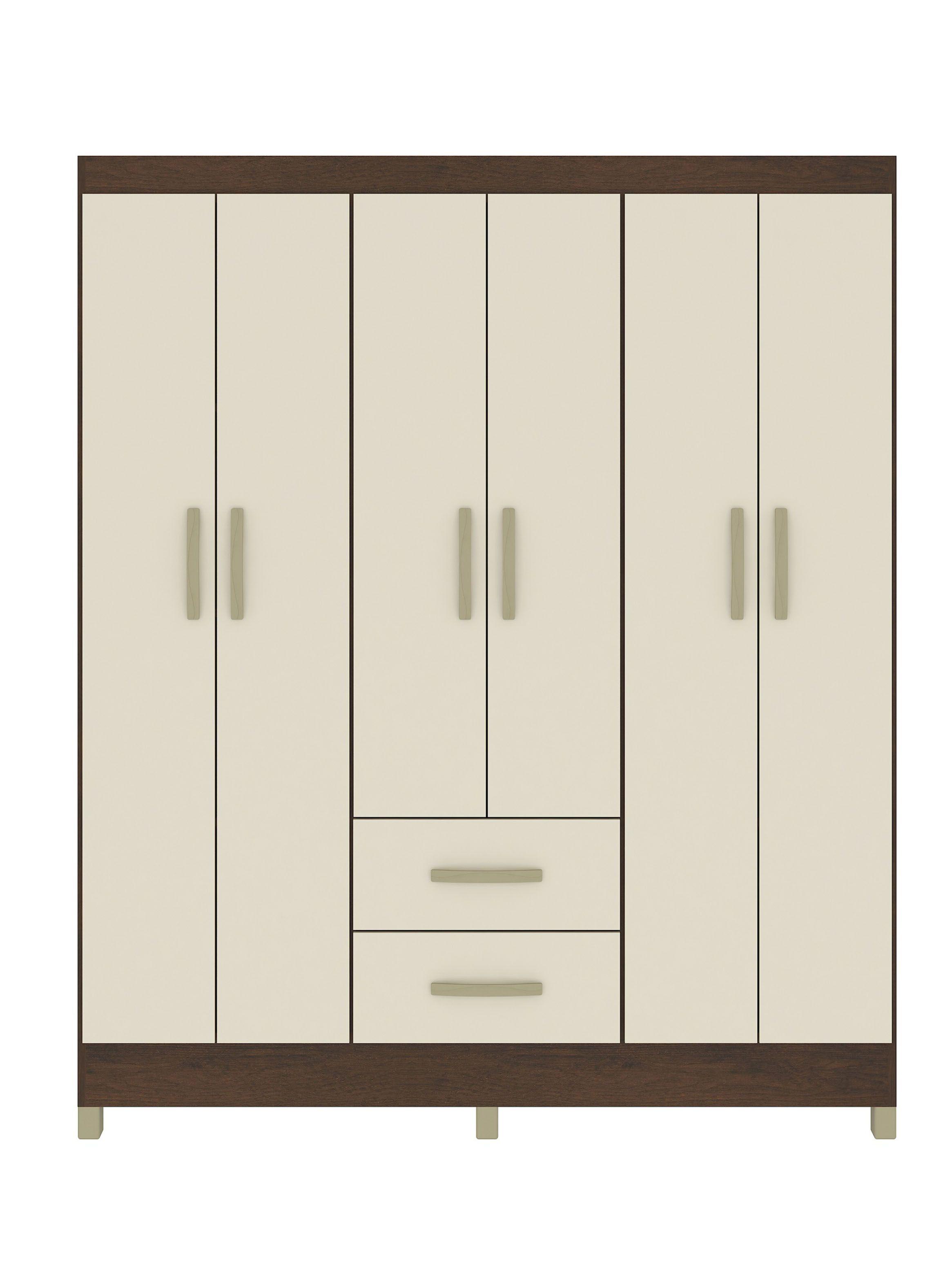 Clóset Milano 6 Puertas 2 Cajones-0