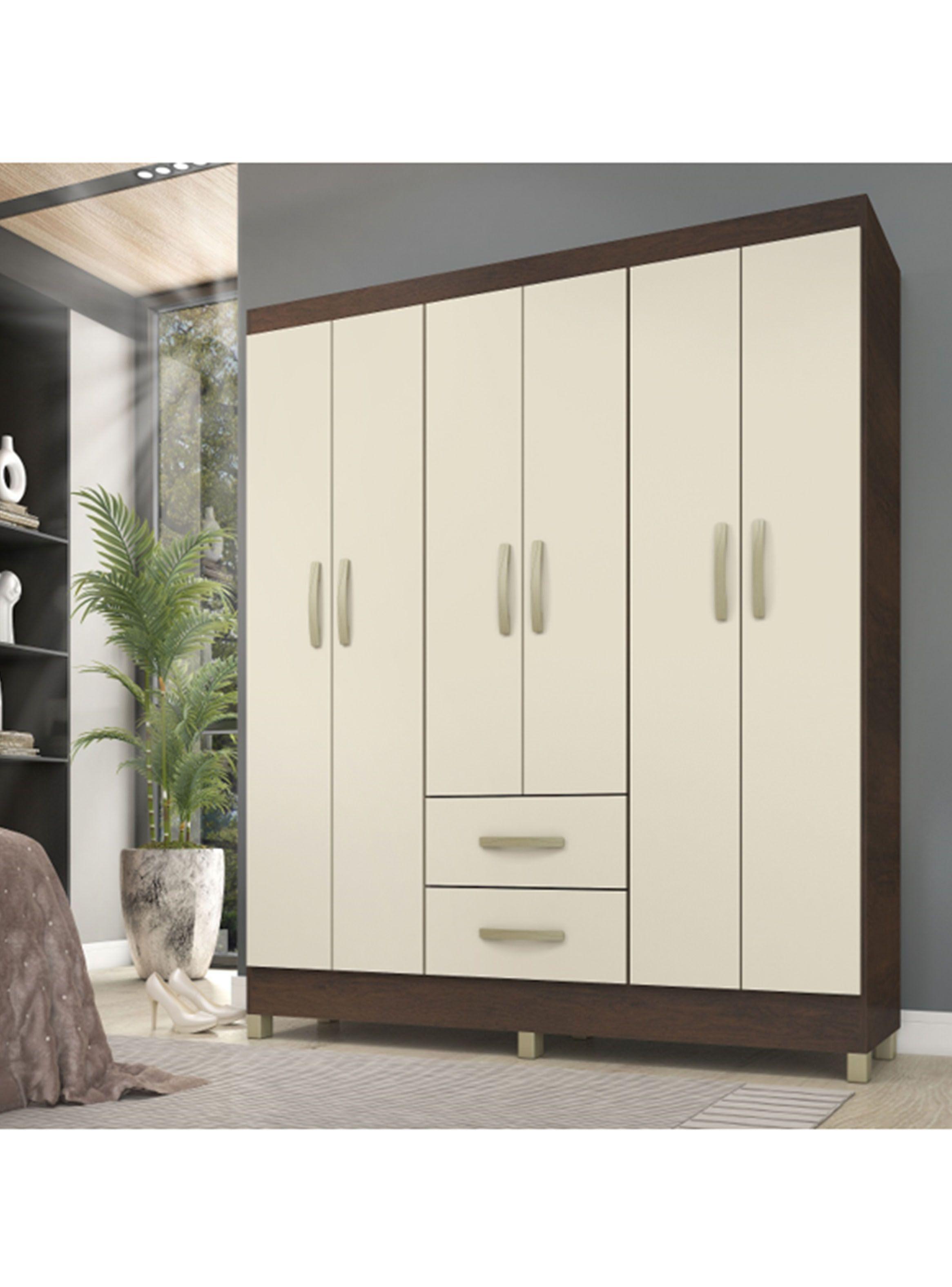 Clóset Milano 6 Puertas 2 Cajones-3