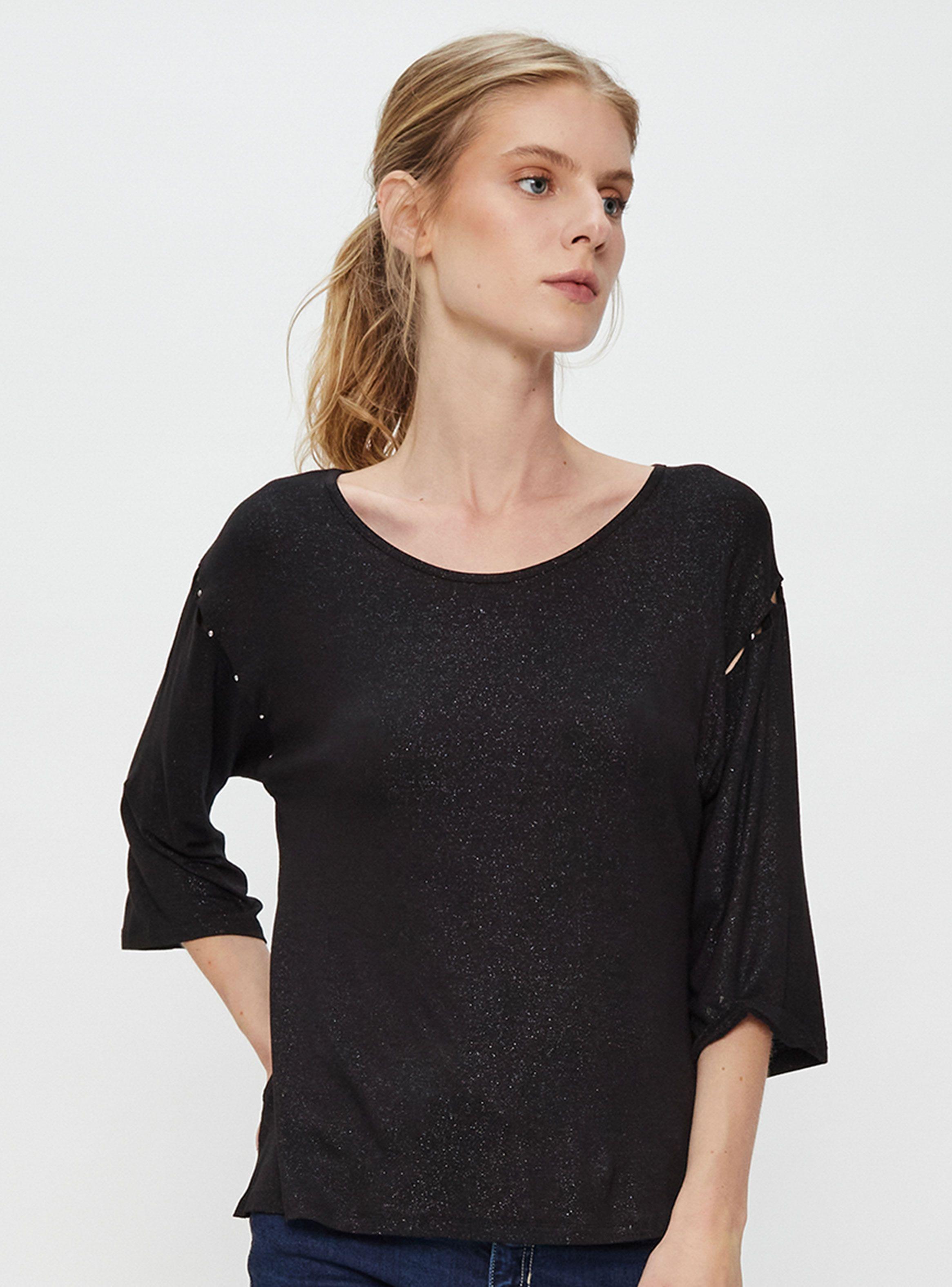 Polera Lurex Con Manga Caída-0