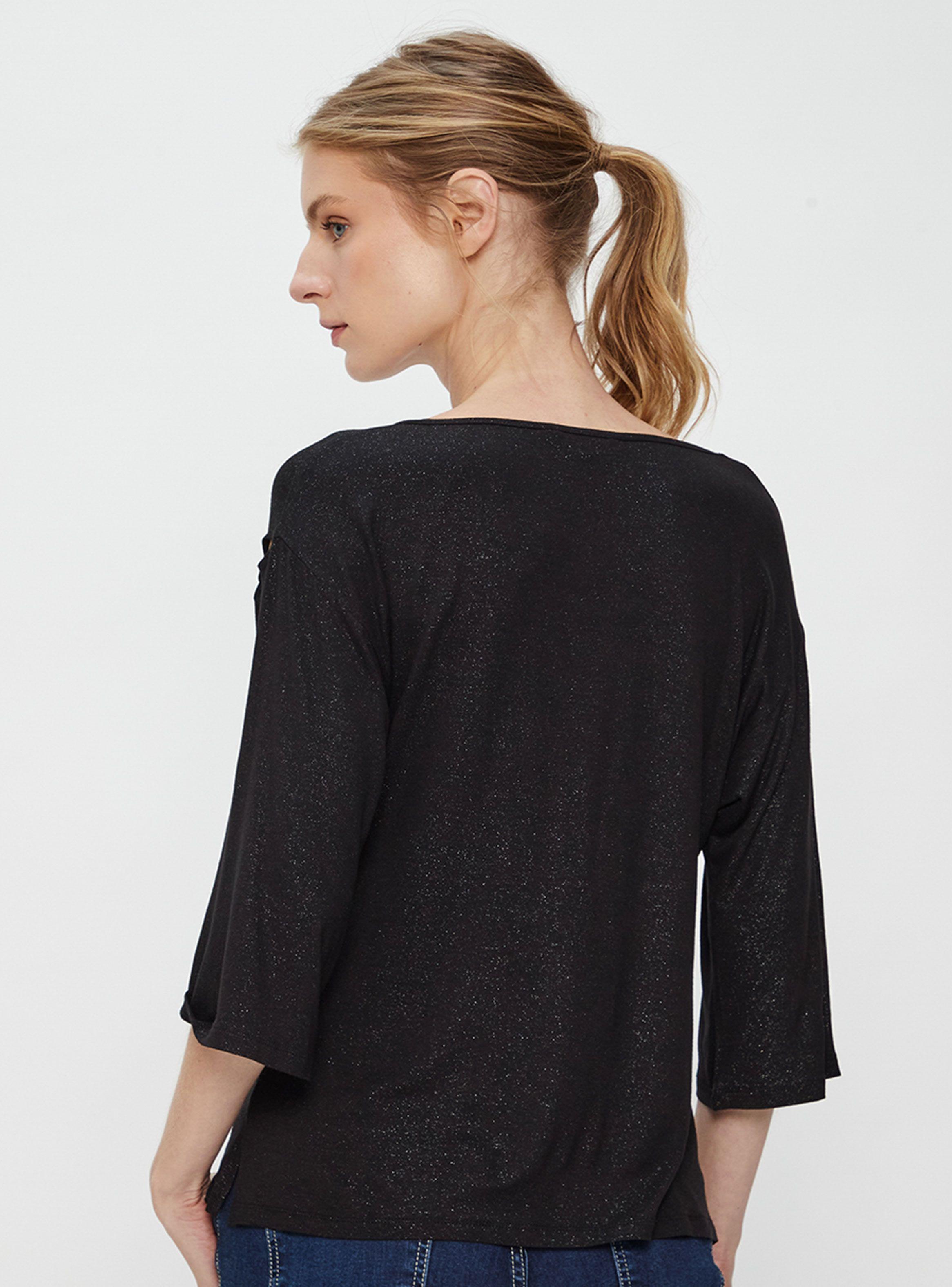 Polera Lurex Con Manga Caída-1