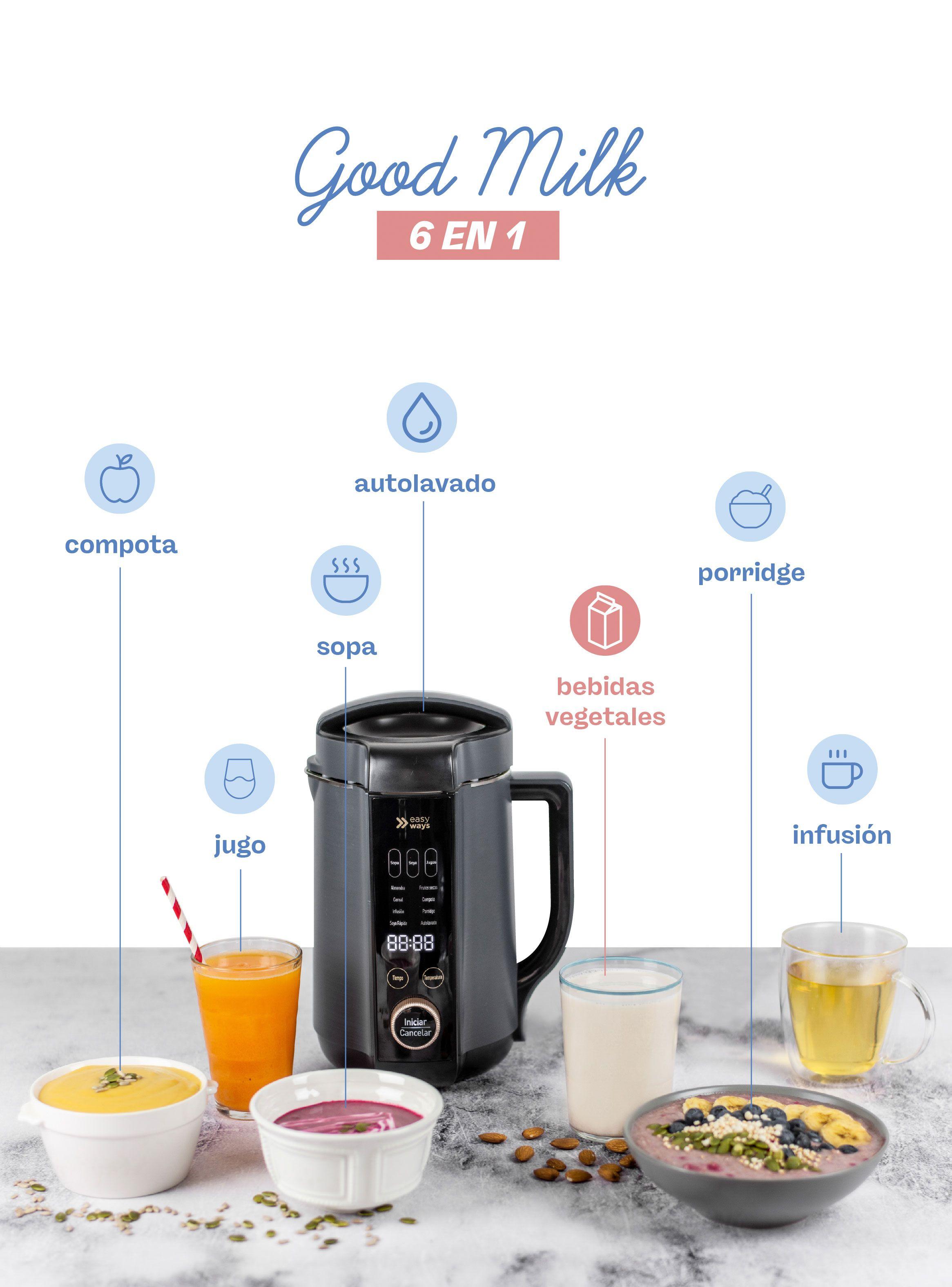 Máquina para Leches Vegetales, Sopas, Batidos y Más Good Milk 1.3L-3