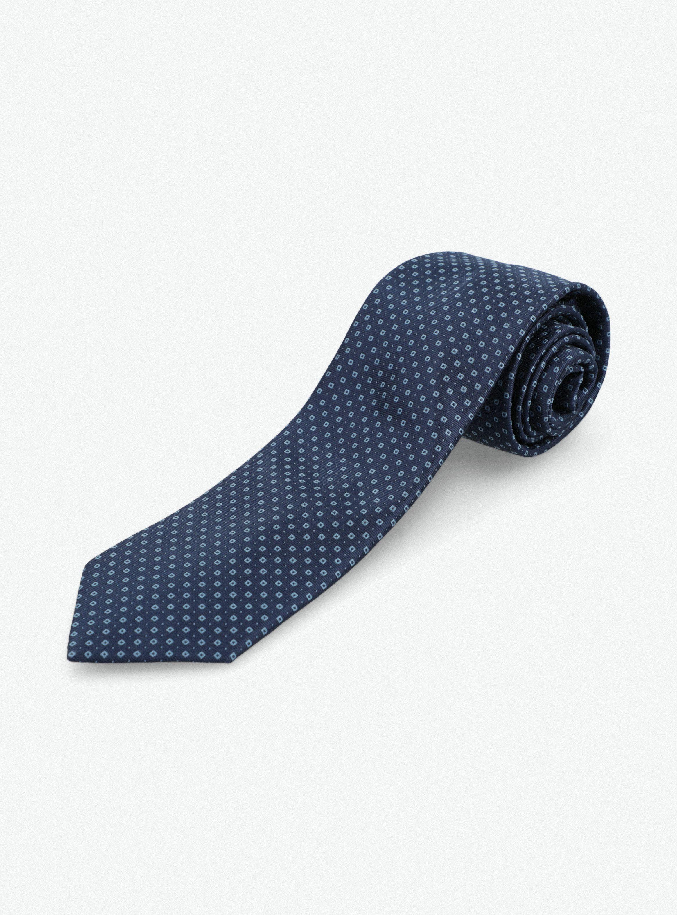 Corbata Rainforest Celeste Mini Print 7 cm-2