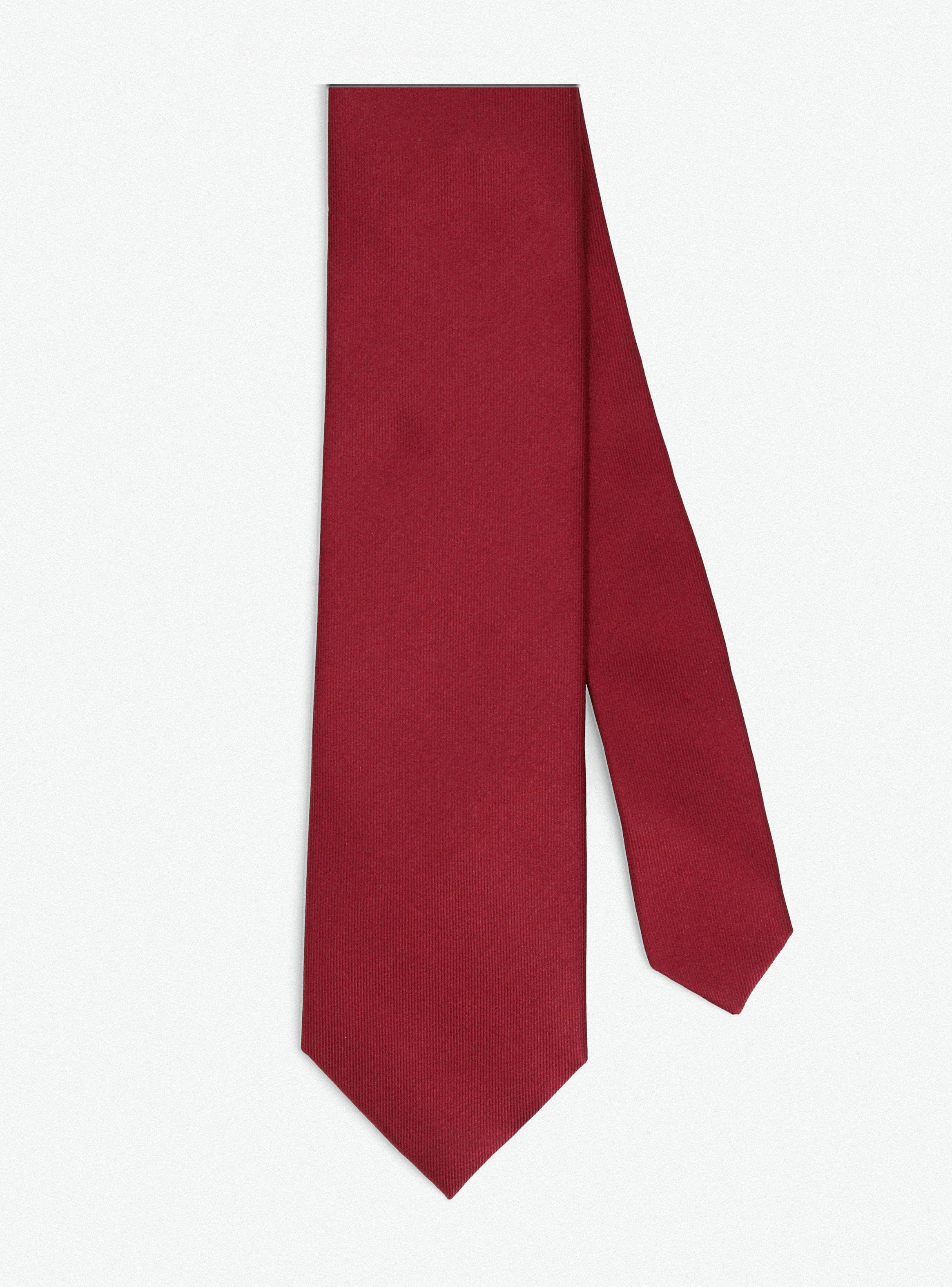 Corbata Arrow 7.5 cm Seda Roja-3