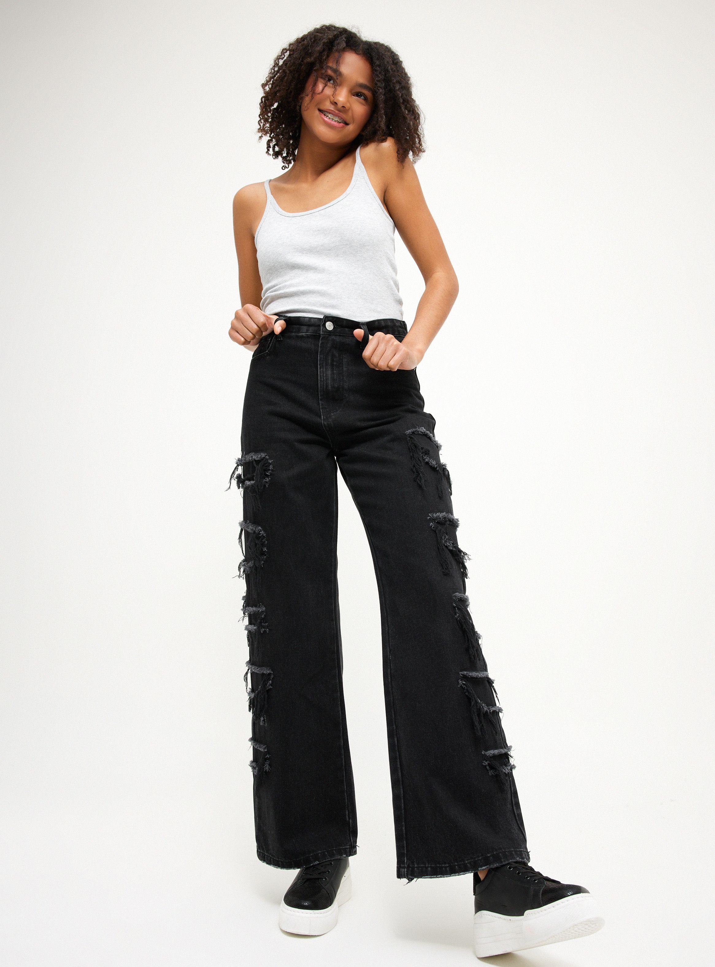 Jeans con Roturas A Los Costados-3