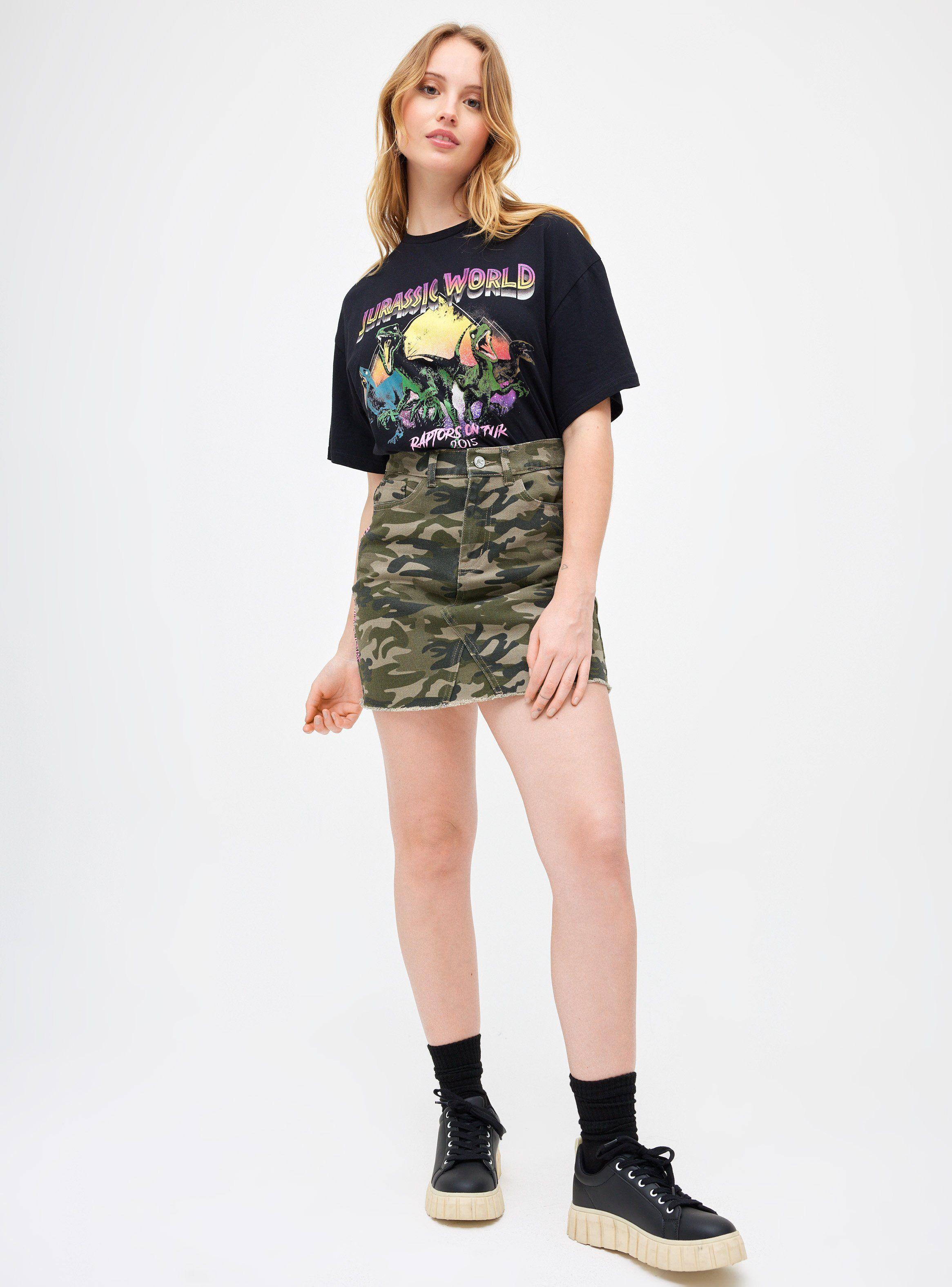 Falda Licencia Jurassic Park Print Costado-3