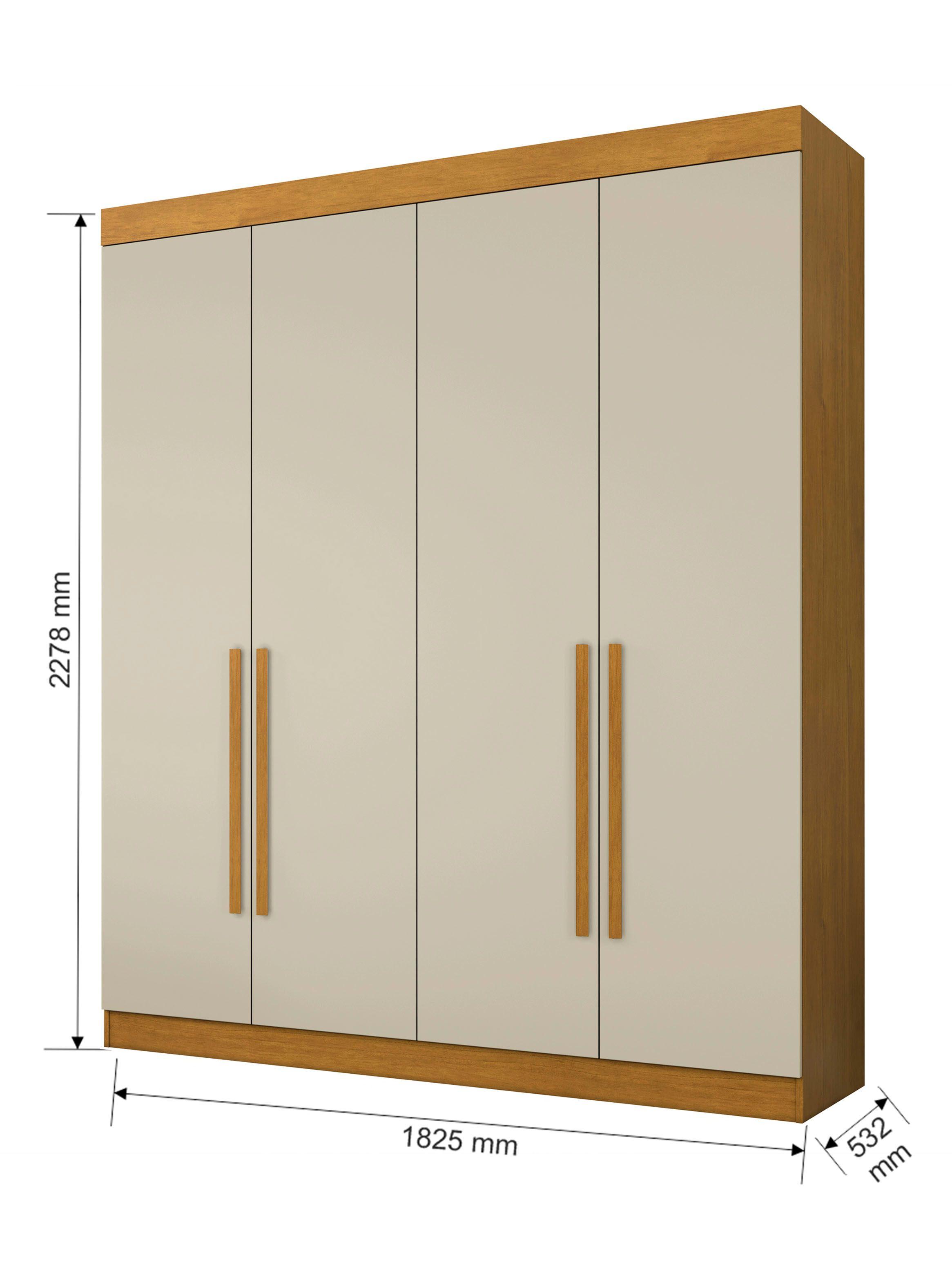 Closet 4 Puertas Itagua Almendra-1