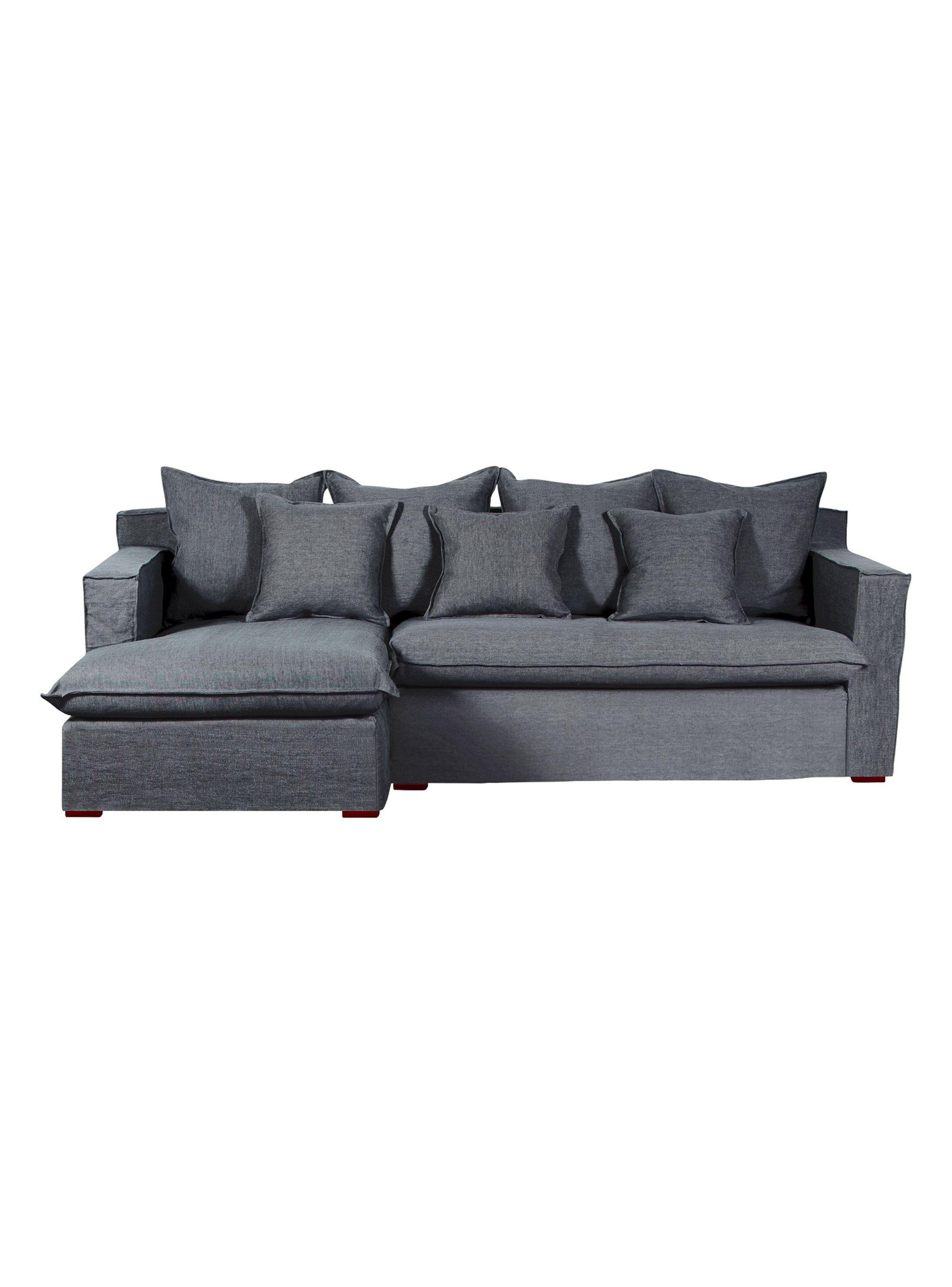 Seccional Allegra Izquierdo Lino Algodón 4 Cuerpos-0