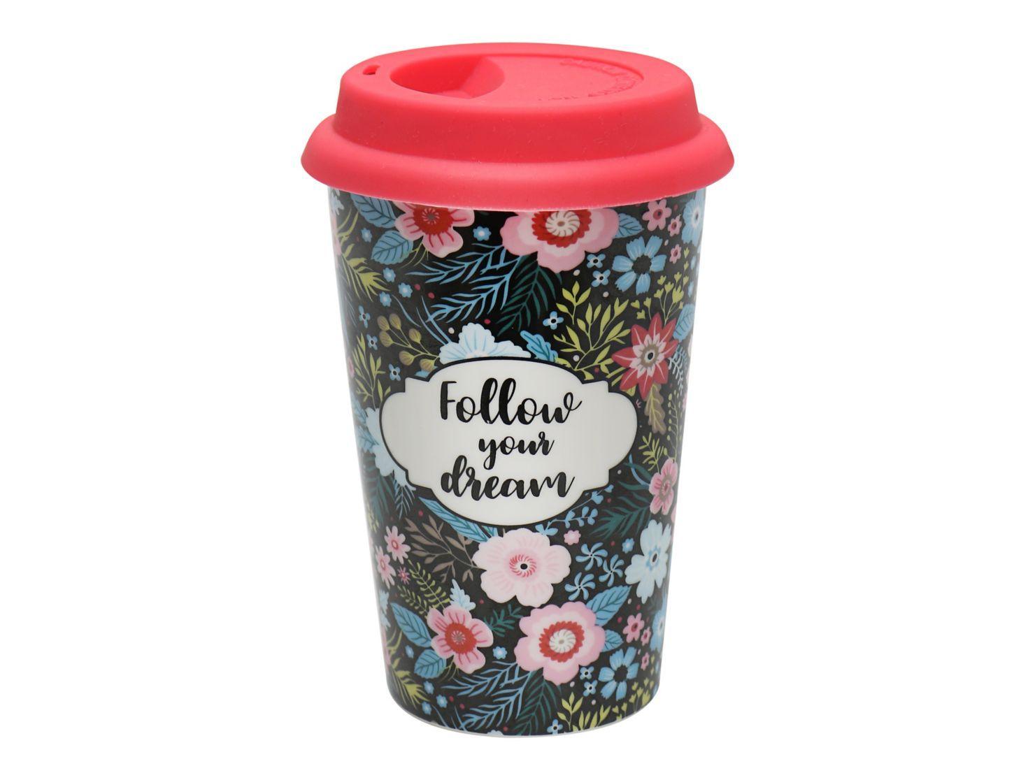 Mug Porcelana Flores 320 ml Attimo-0