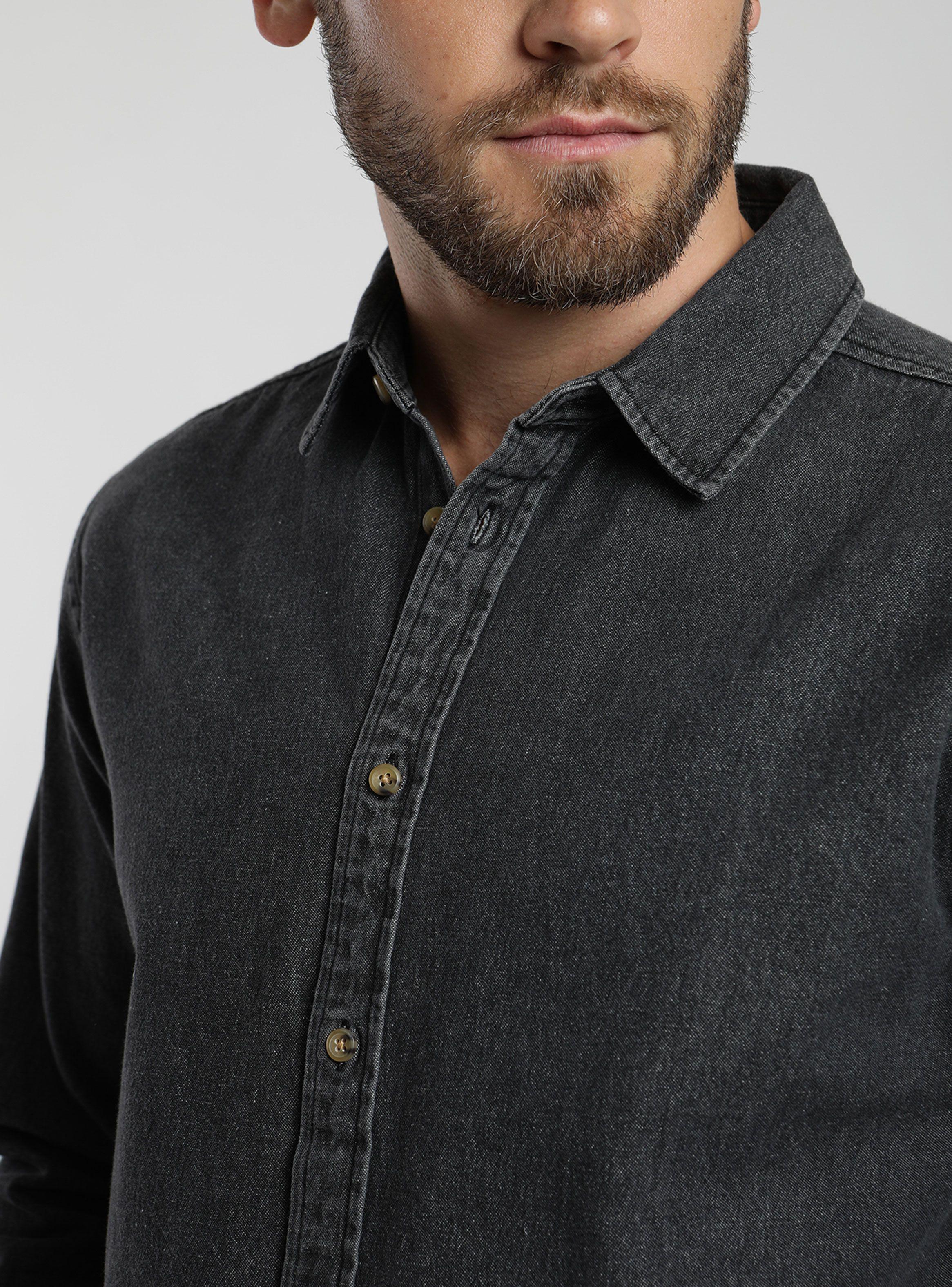 Camisa Ml Denim Graf-2