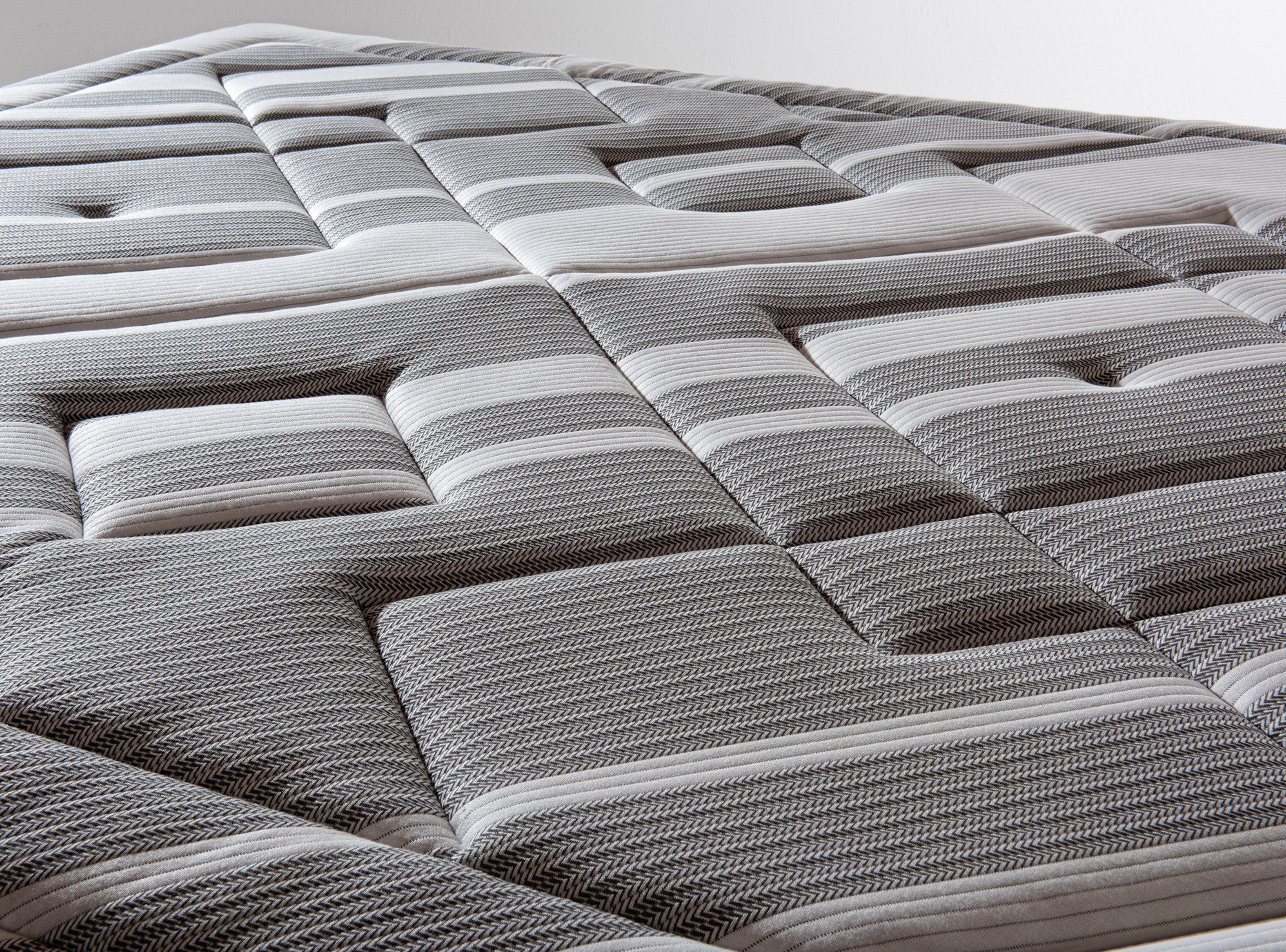 Box Spring Driven 2 Plazas Base Dividida + Set Muebles Issey Grafito + Cómoda Baker Grafito-2