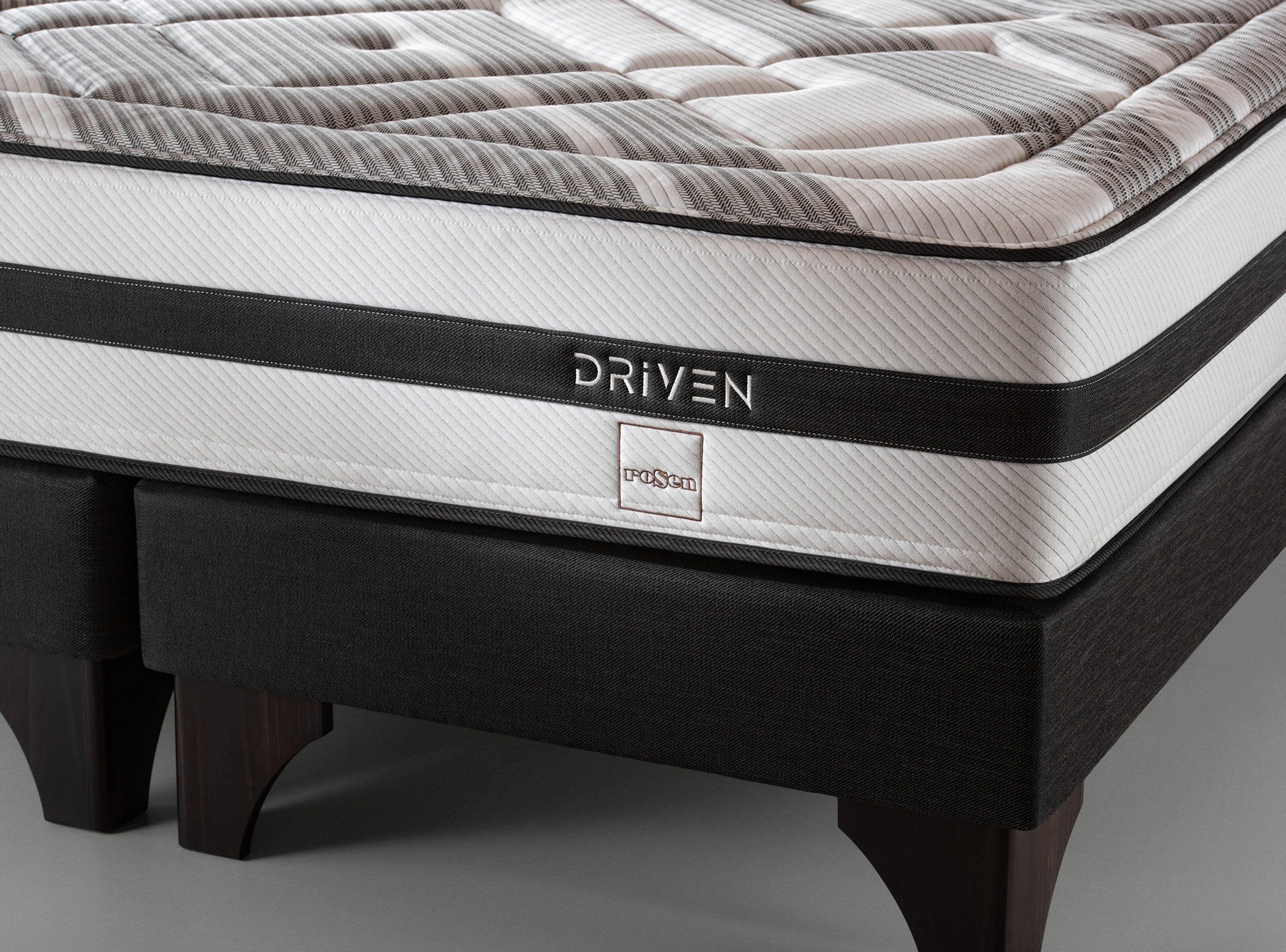 Box Spring Driven King + Set Muebles Issey Grafito + Cómoda Baker Grafito-1