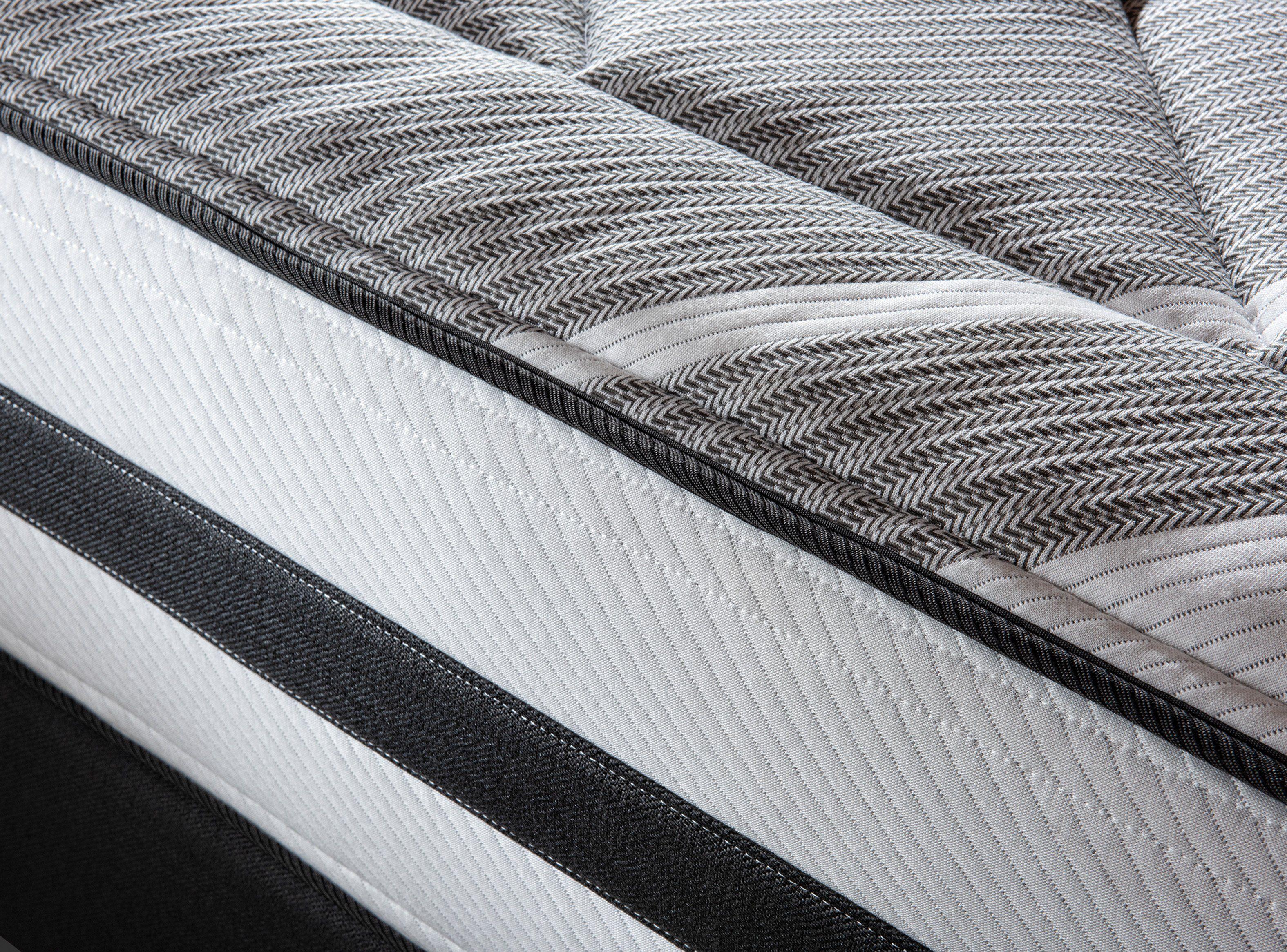 Box Spring Driven King + Set Muebles Issey Grafito + Cómoda Baker Grafito-4