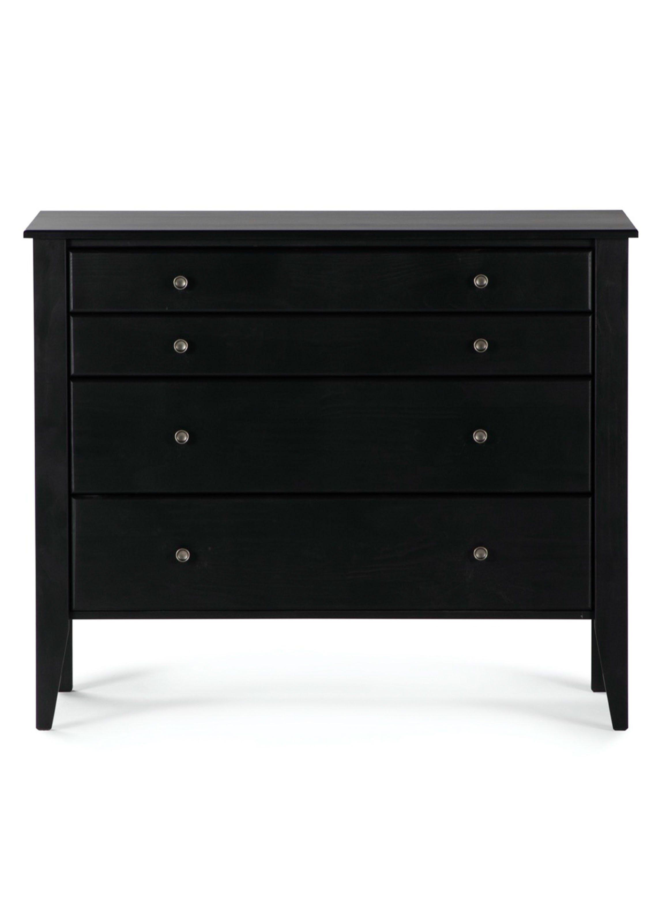 Cama Europea Driven 2 Plazas Base Dividida + Set Muebles Issey Grafito + Cómoda Baker Grafito-6