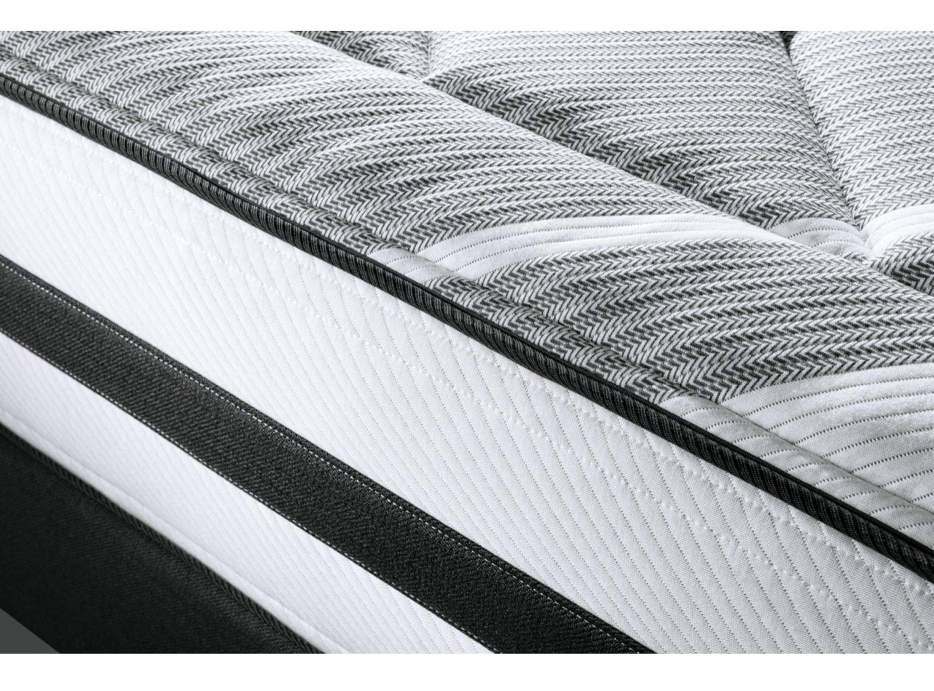 Cama Europea Driven 2 Plazas Base Dividida + Set Muebles Issey Grafito + Cómoda Baker Grafito-3