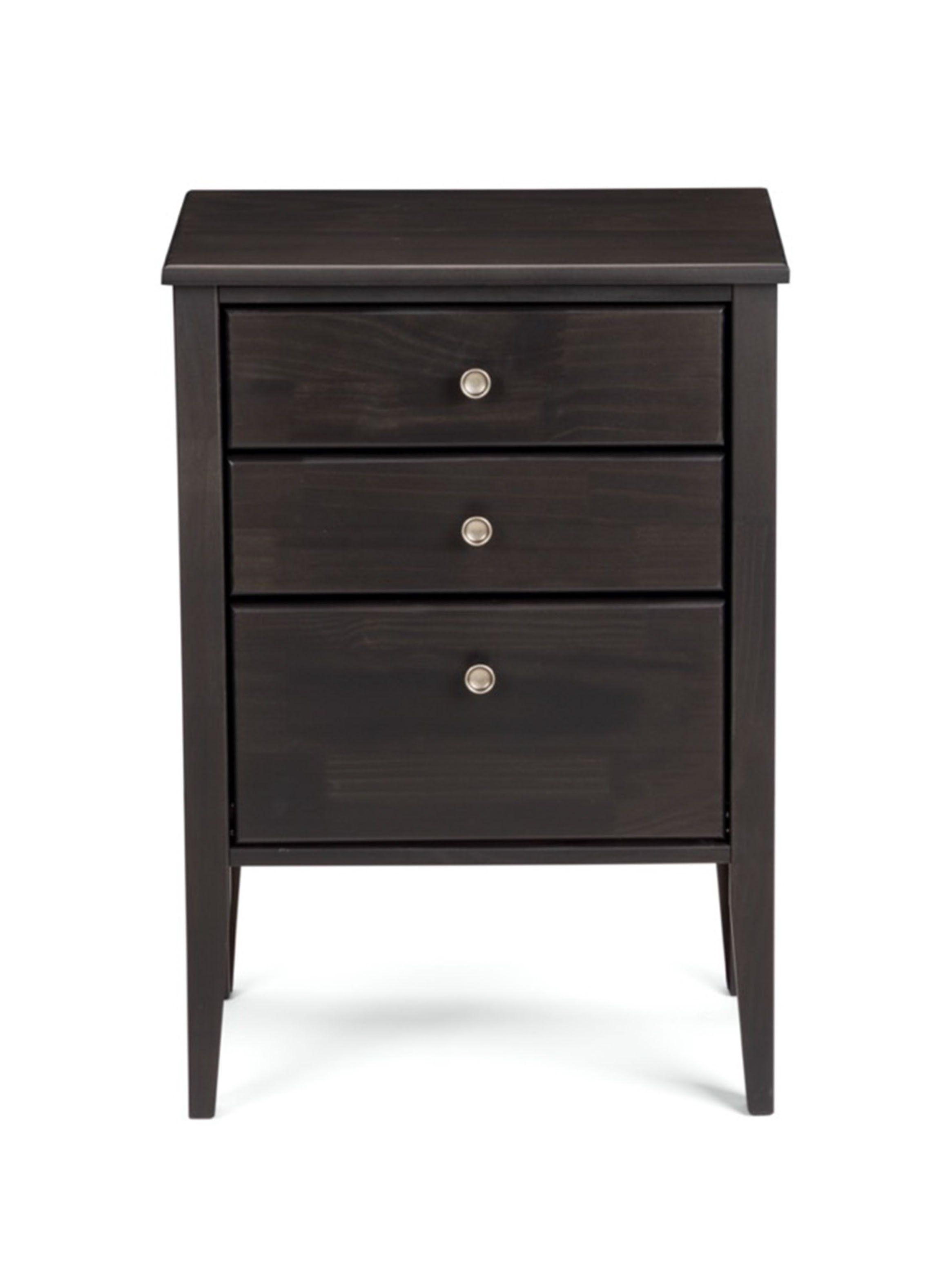 Cama Europea Driven King + Set Muebles Issey Grafito + Cómoda Baker Grafito-5