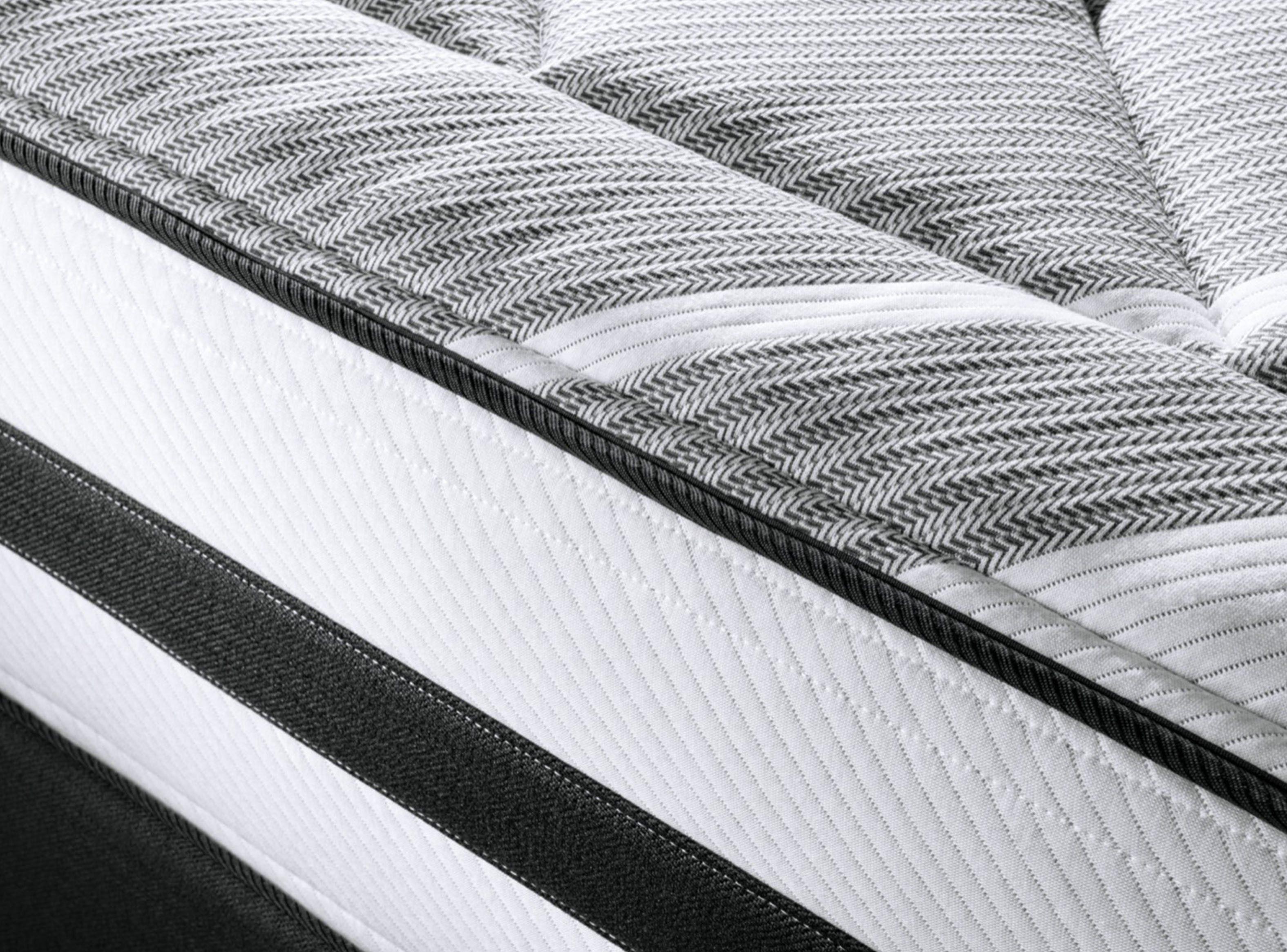 Cama Europea Driven King + Set Muebles Issey Grafito + Cómoda Baker Grafito-3