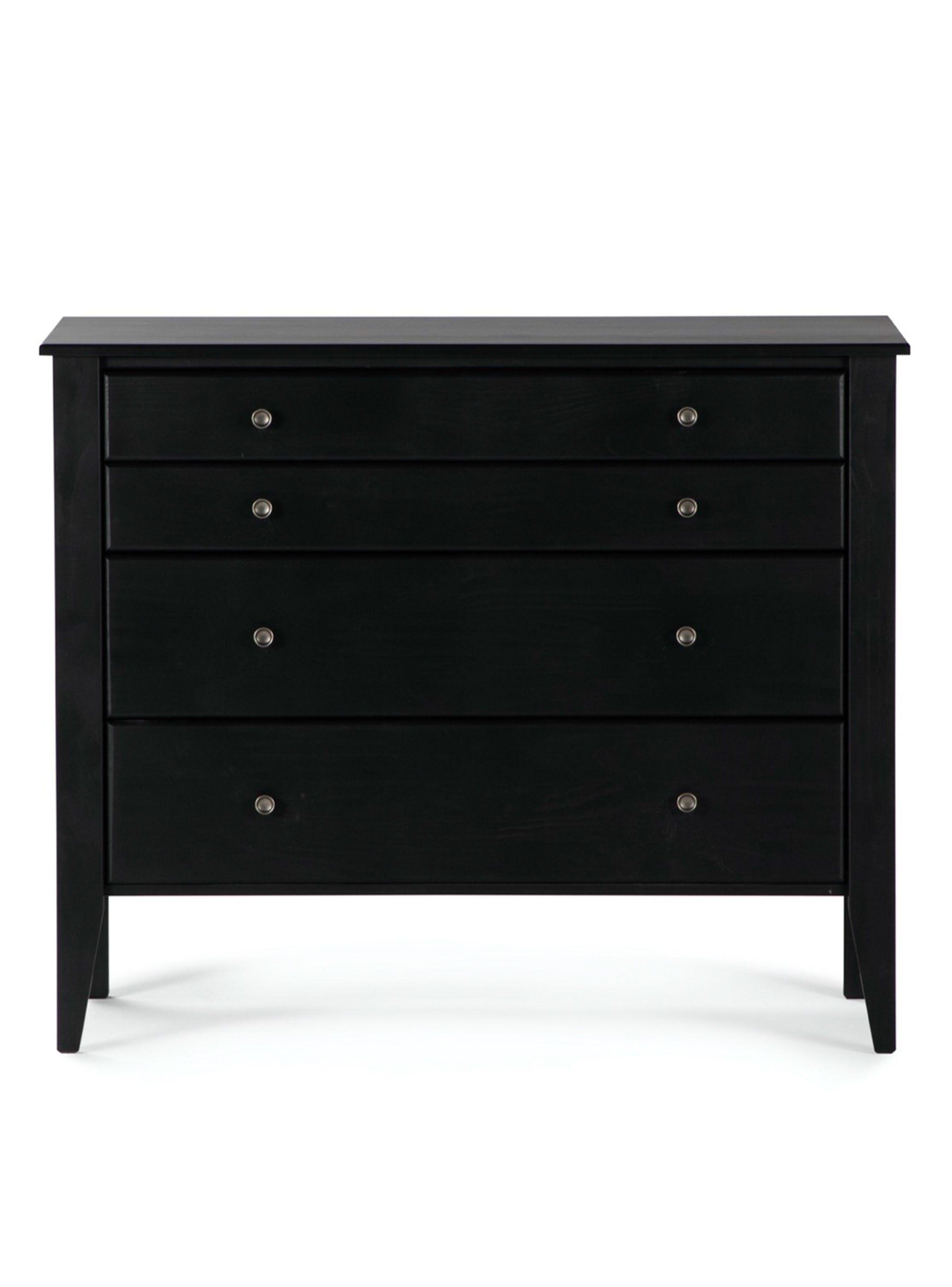 Cama Europea Driven King + Set Muebles Issey Grafito + Cómoda Baker Grafito-6