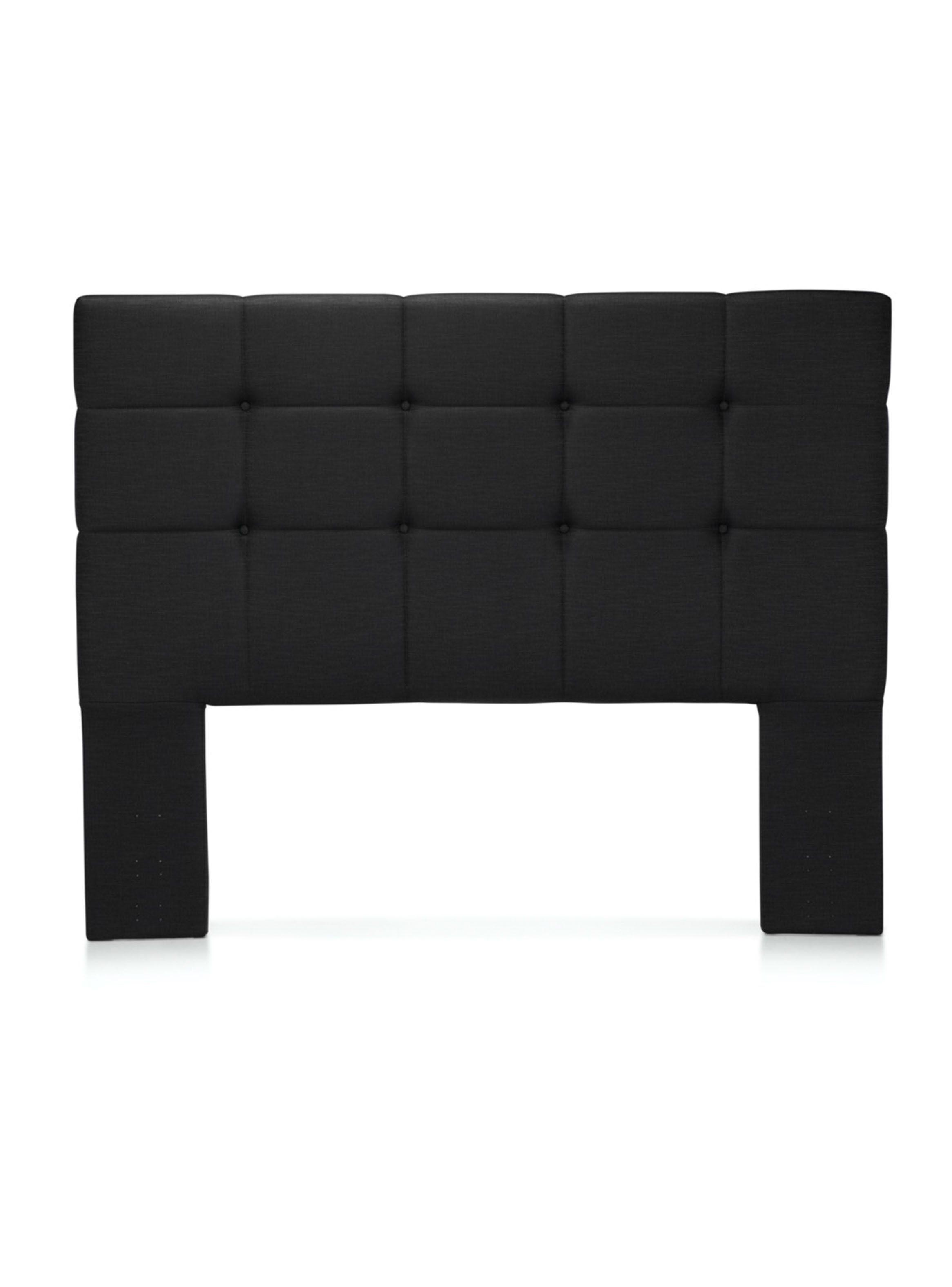 Cama Europea Driven King + Set Muebles Issey Grafito + Cómoda Baker Grafito-4
