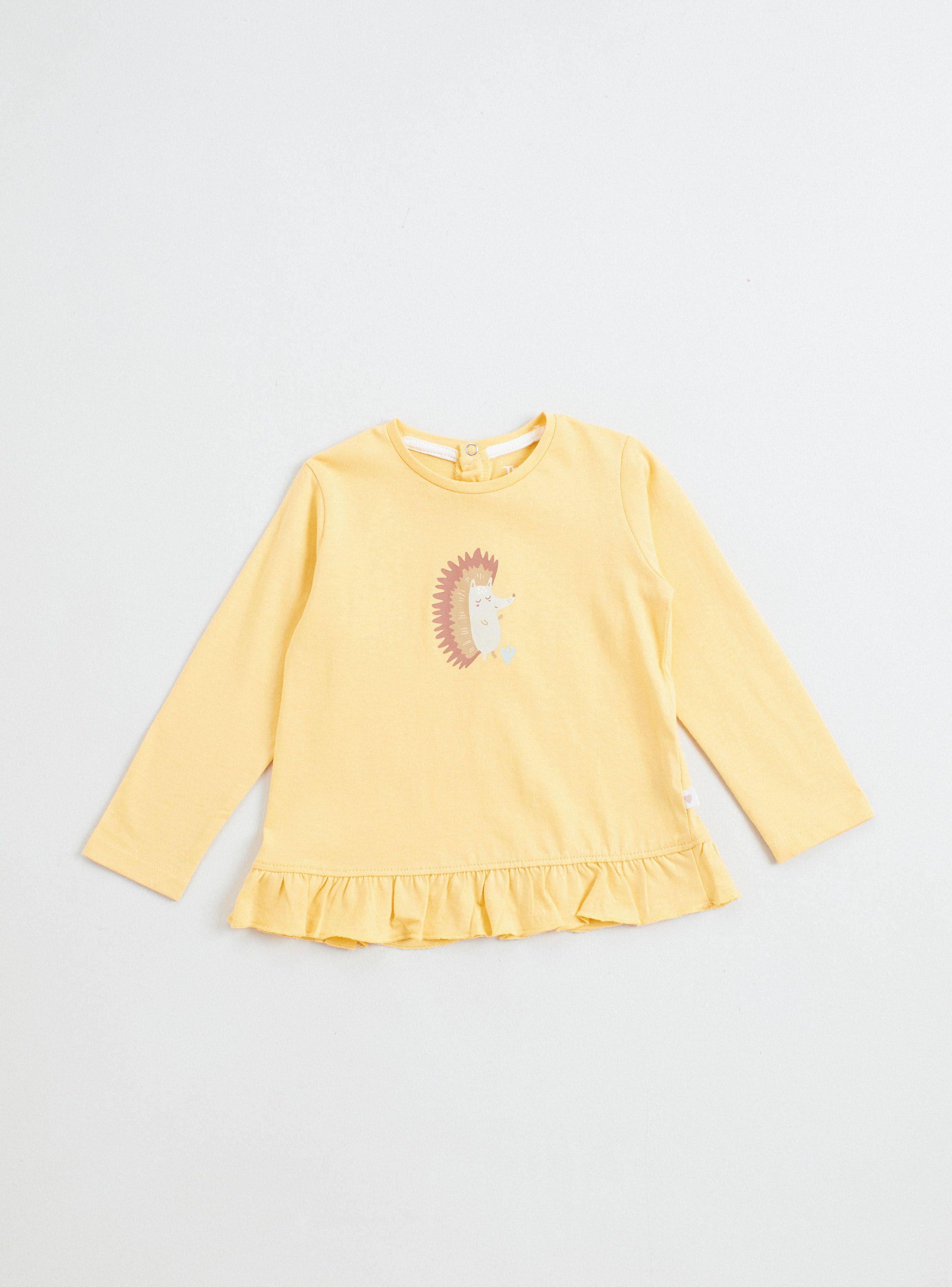 Polera Niña Manga Larga Print Frontal-0