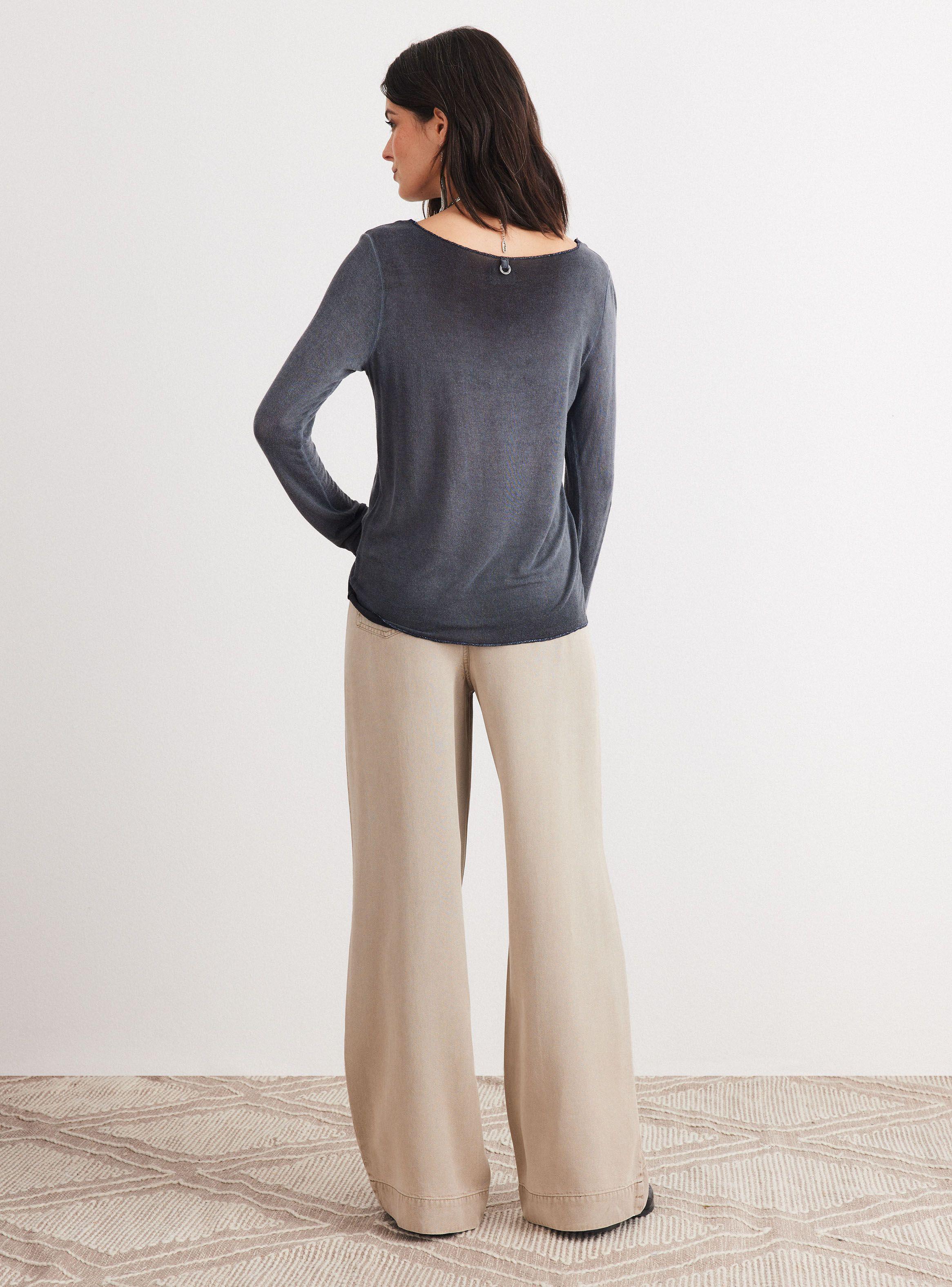 Polera Escote Remallado En Lurex-5