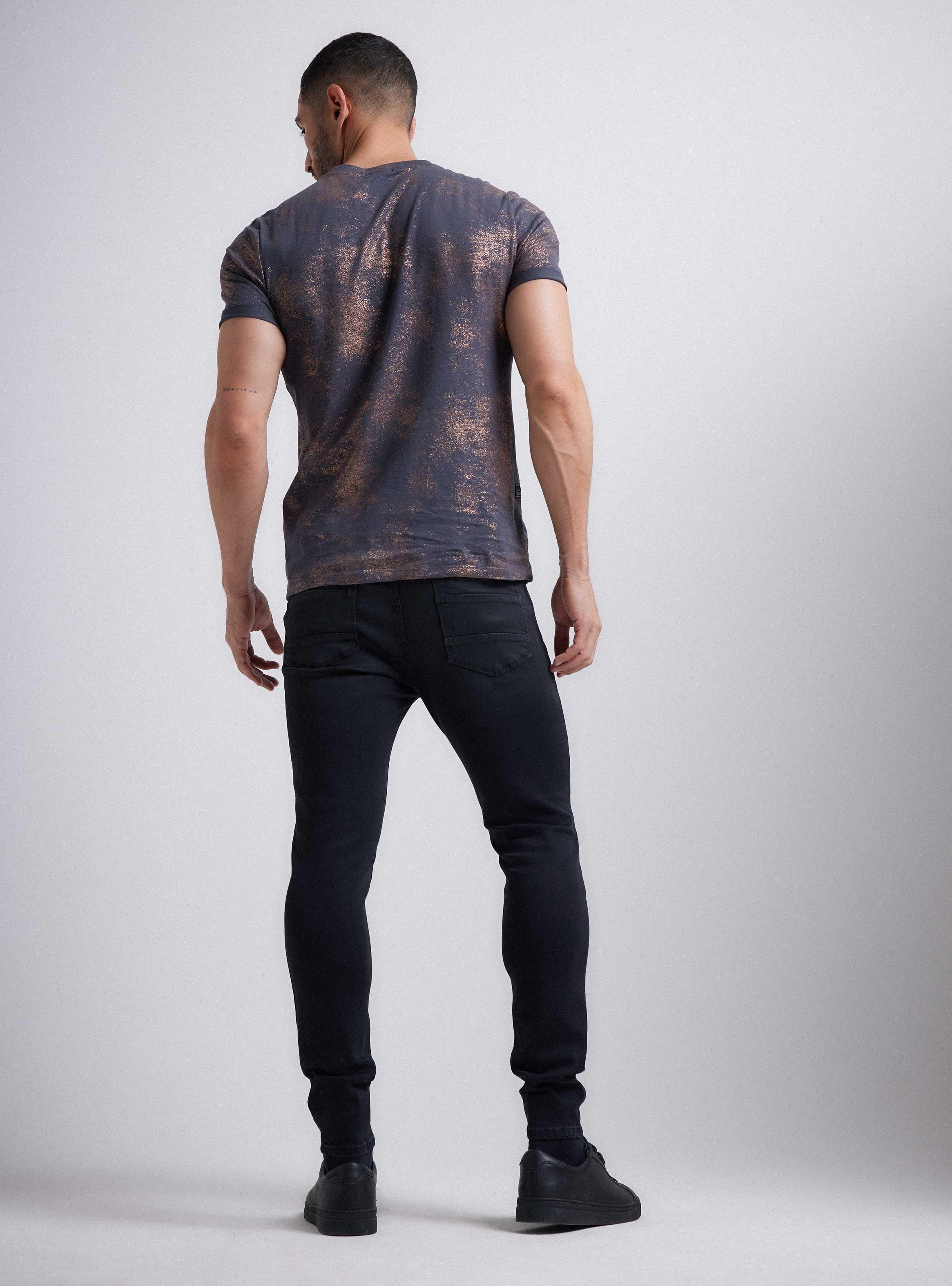 Jeans Súper Skinny Engomado Bolsillos Cierre-5