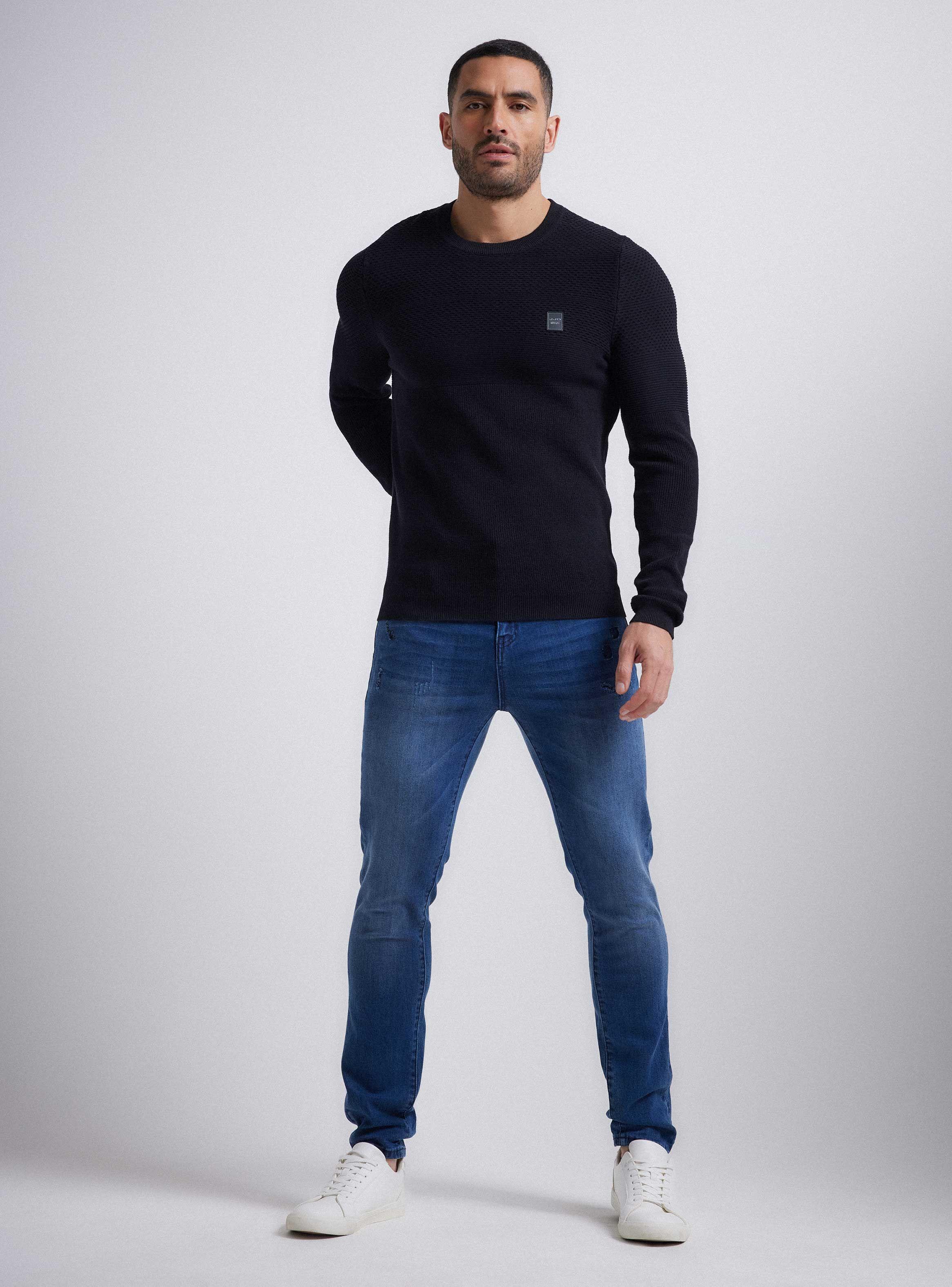 Sweater Multipunto Calce Ajustado-4