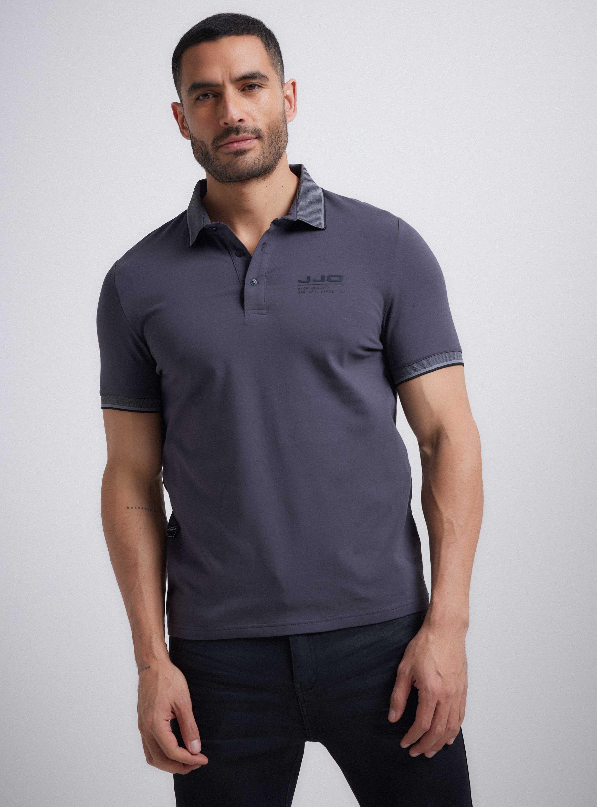 Polera Cuello Polo Rib Especial-0
