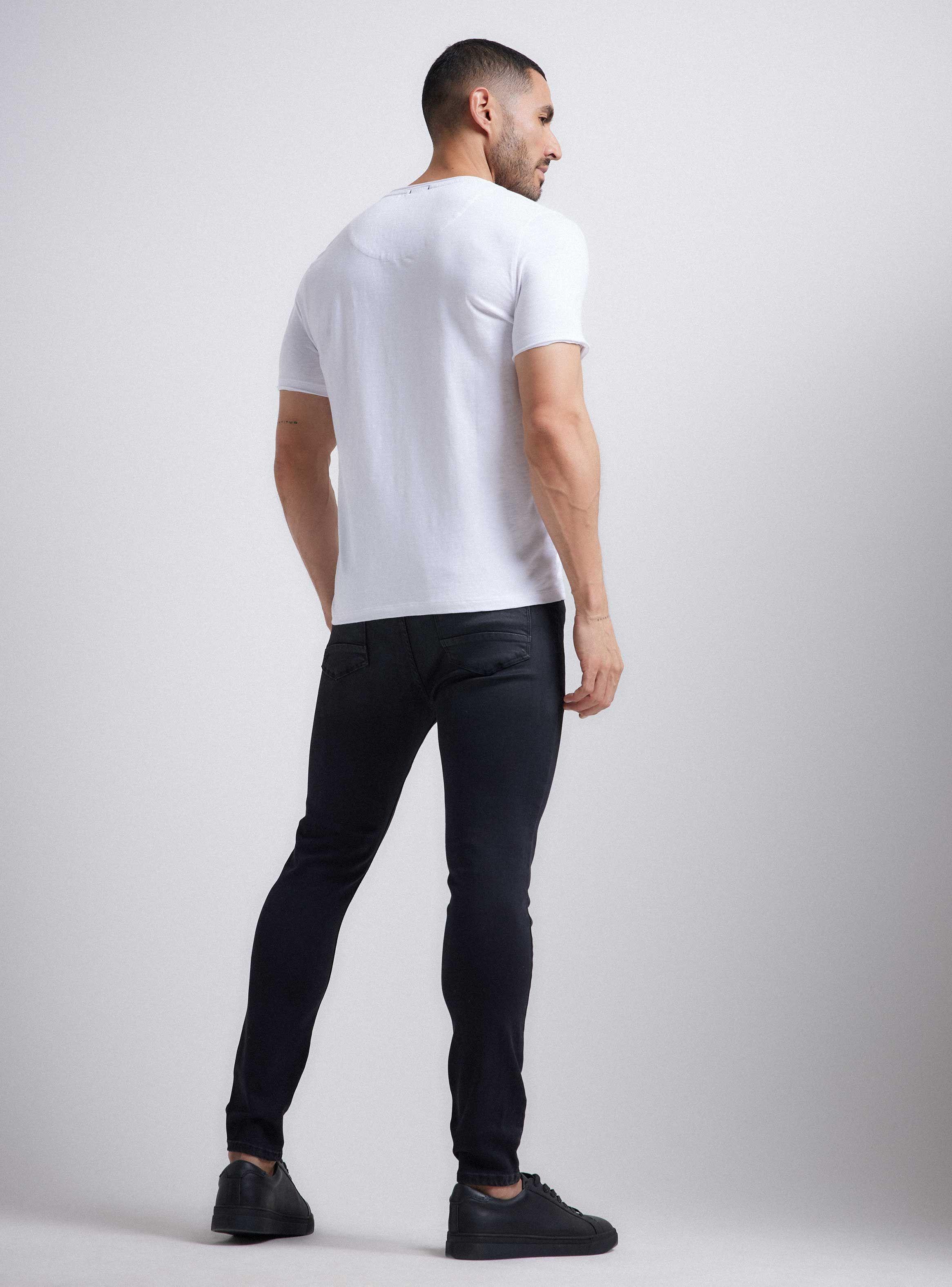 Polera Básica Elasticada Cuello V-5