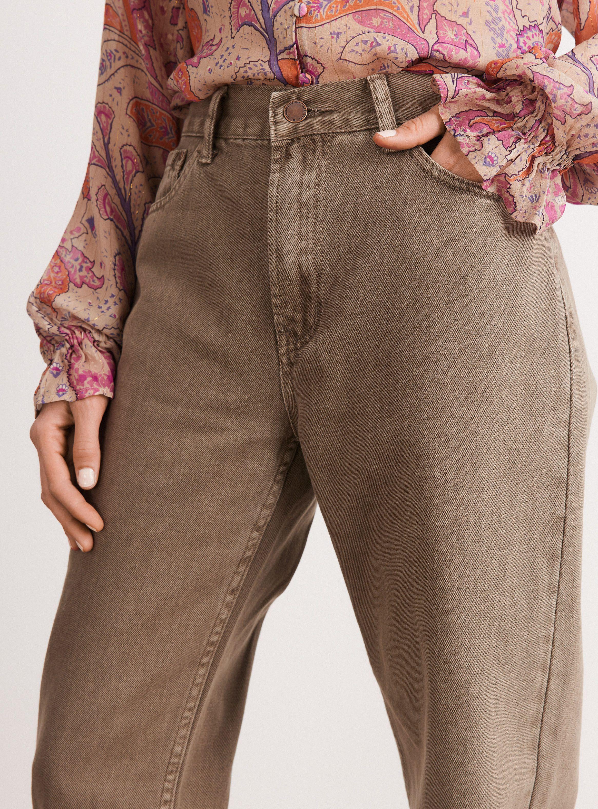 Pantalón Bootcut Tela Plana-2