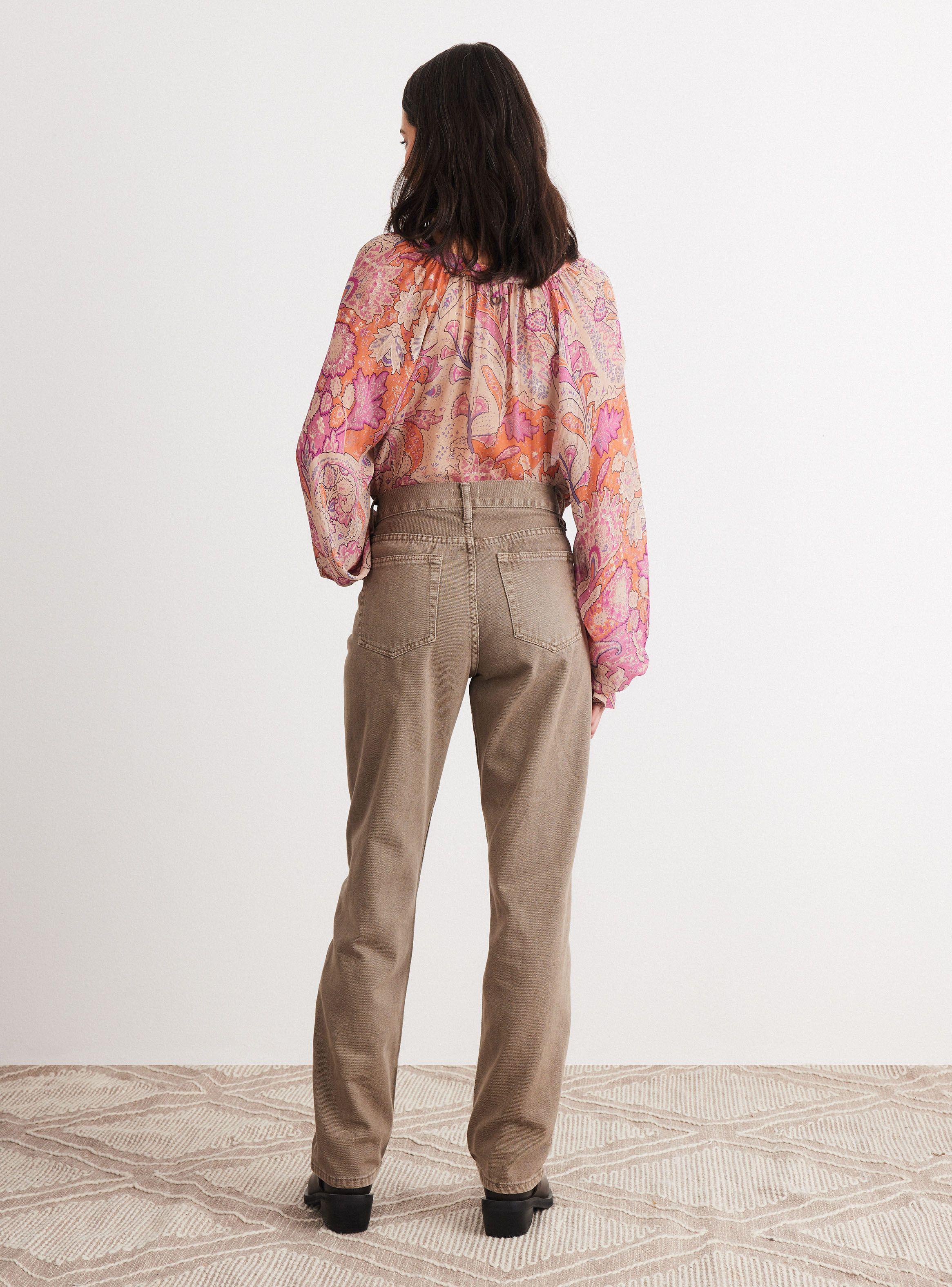 Pantalón Bootcut Tela Plana-5