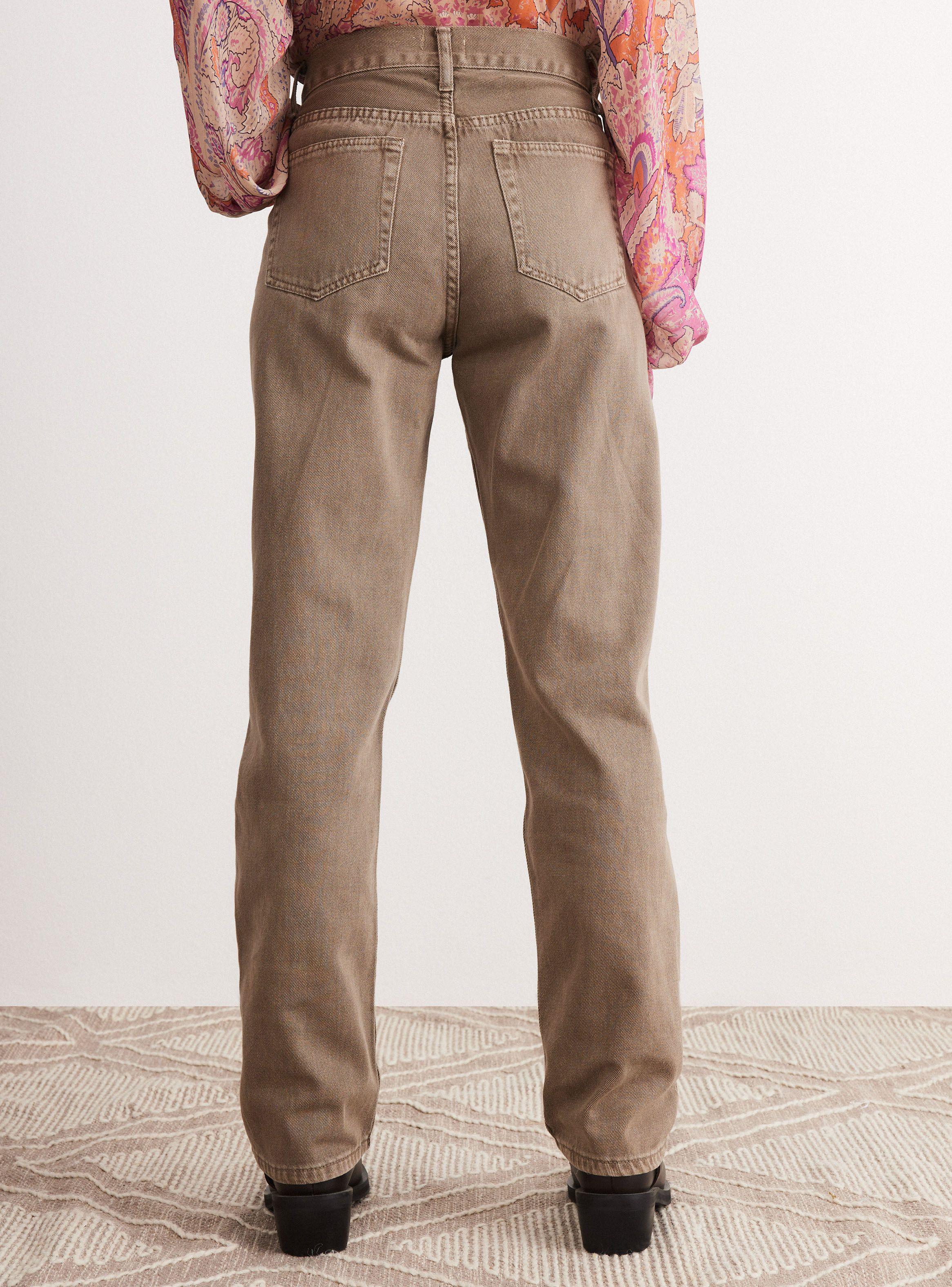 Pantalón Bootcut Tela Plana-1