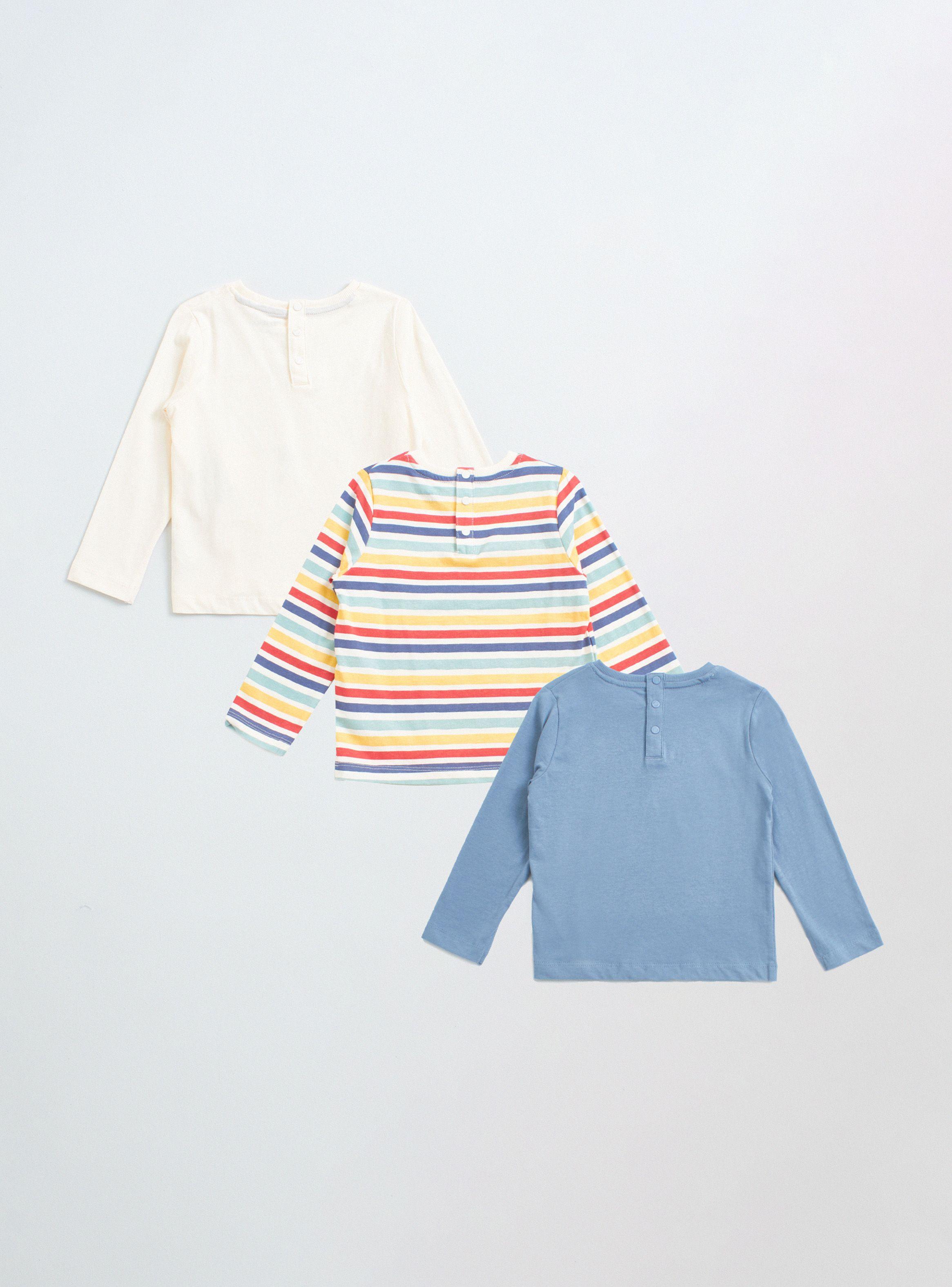 Polera Niño Manga Larga Color Block-1