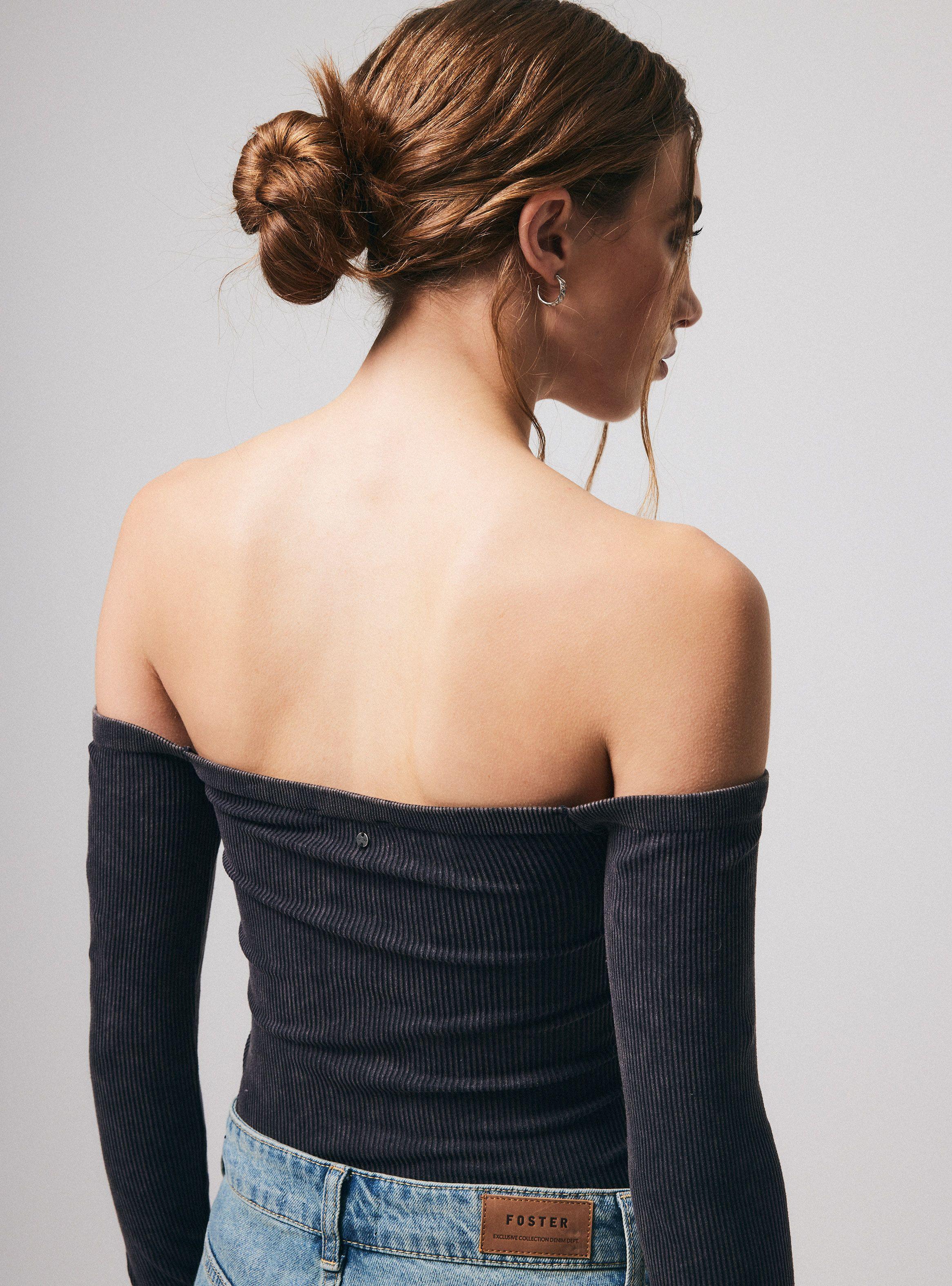Polera Off Shoulder Lavada-3