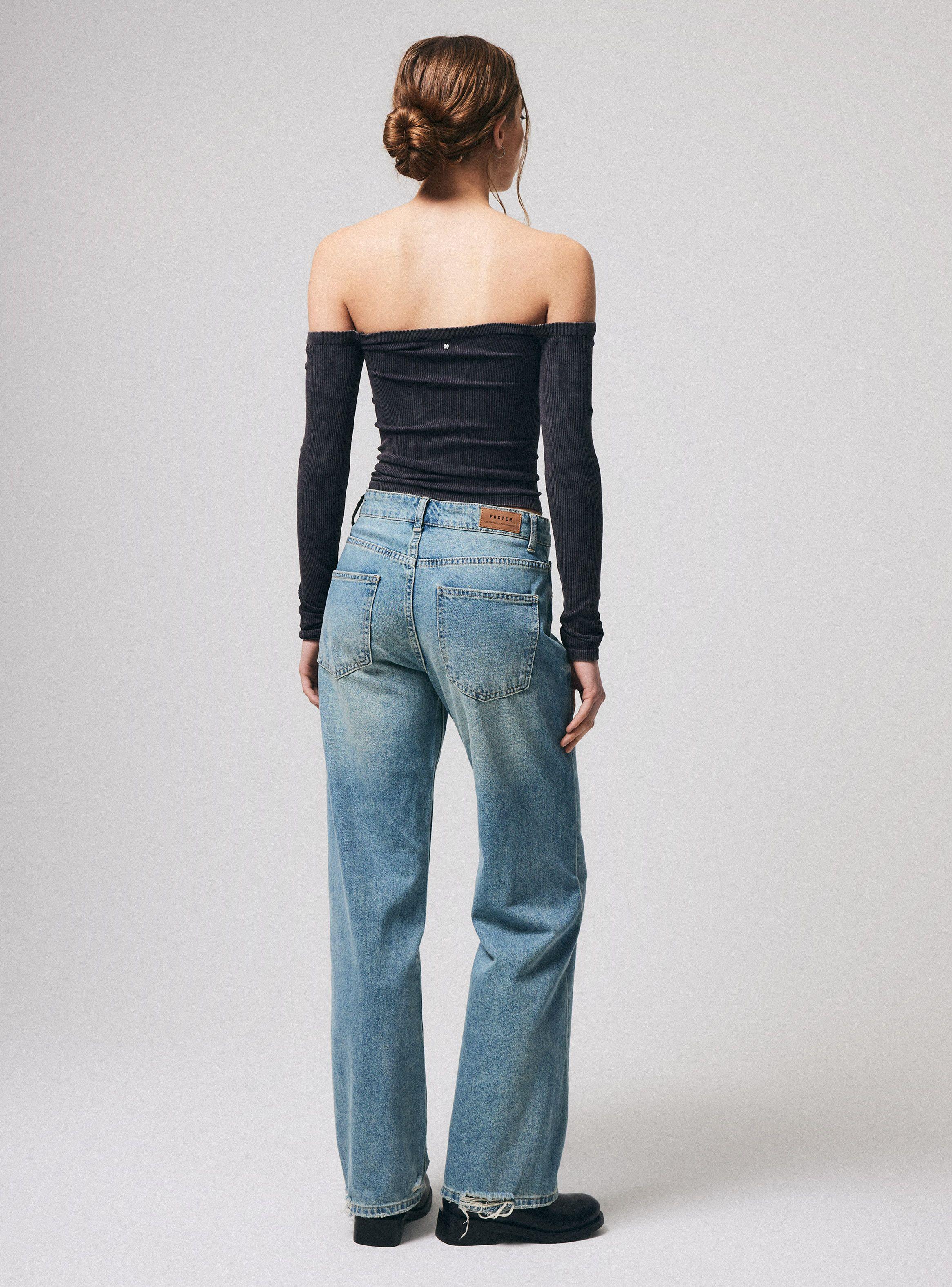 Polera Off Shoulder Lavada-5