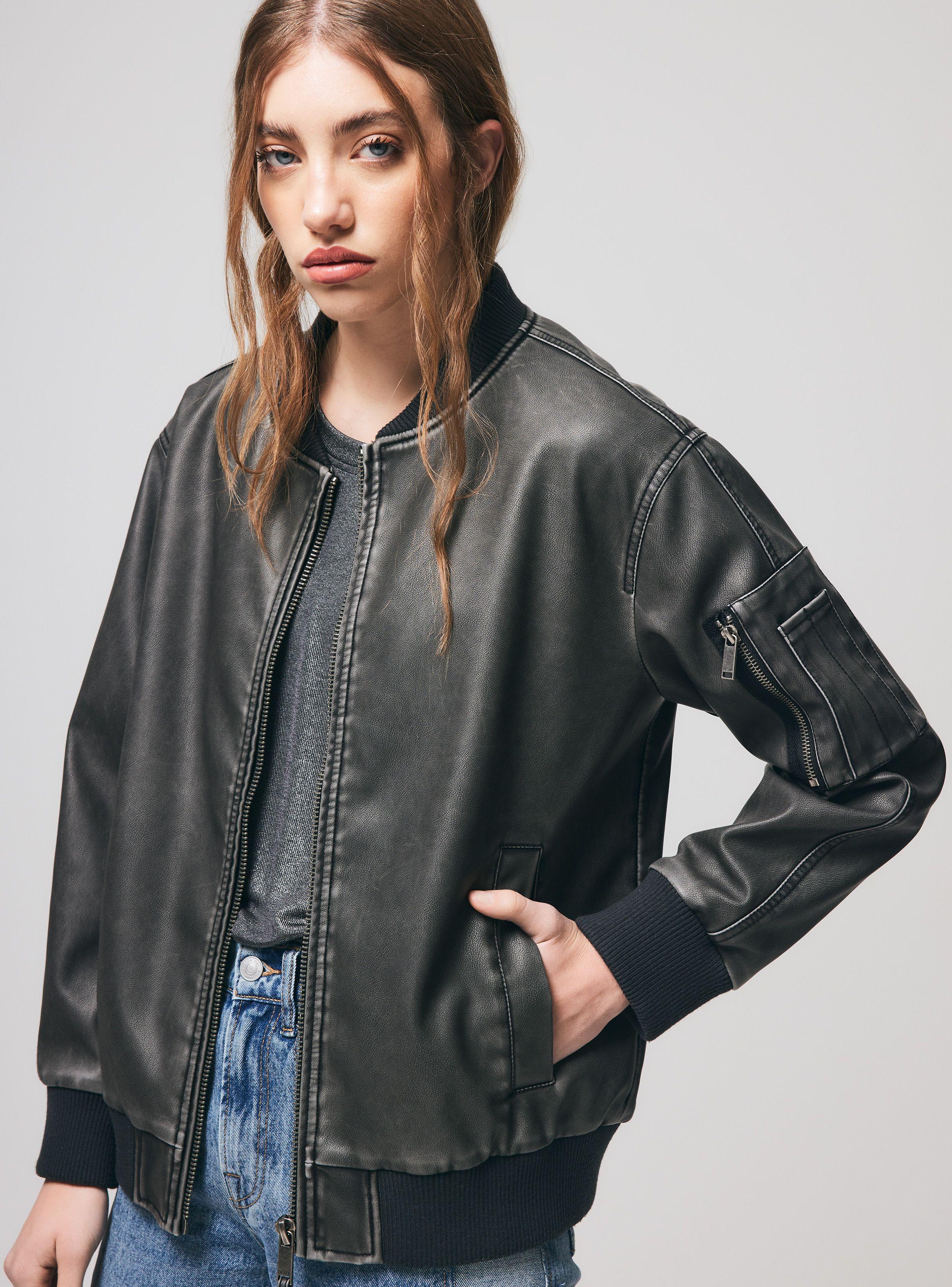 Chaqueta Bomber Efecto Lavado-2